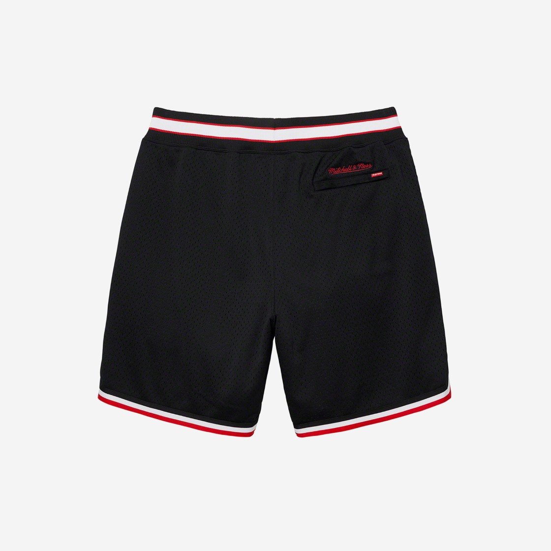 Supreme Mitchell & Ness Basketball Shorts Black - 21SS 상세 이미지 2