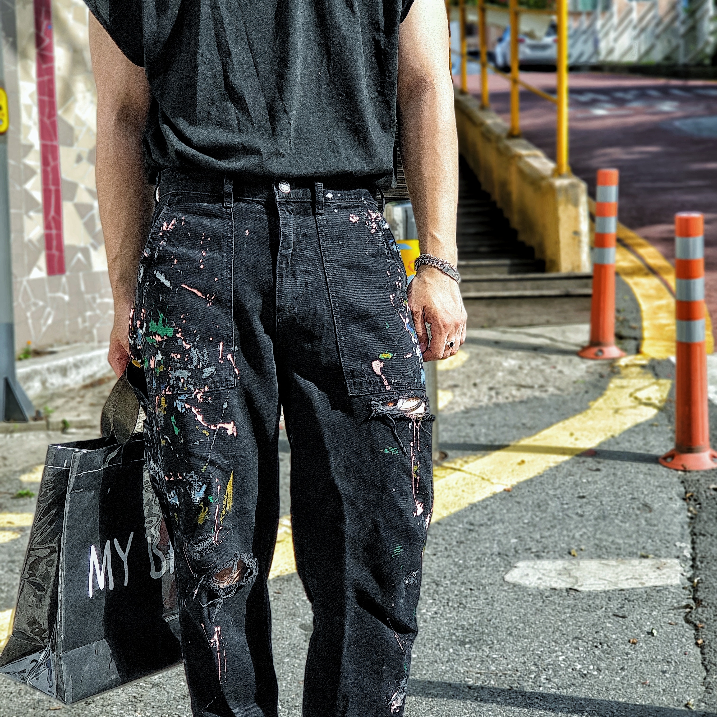 Converse Chuck 70 High Magic Flamingo 착용 스타일 - 2