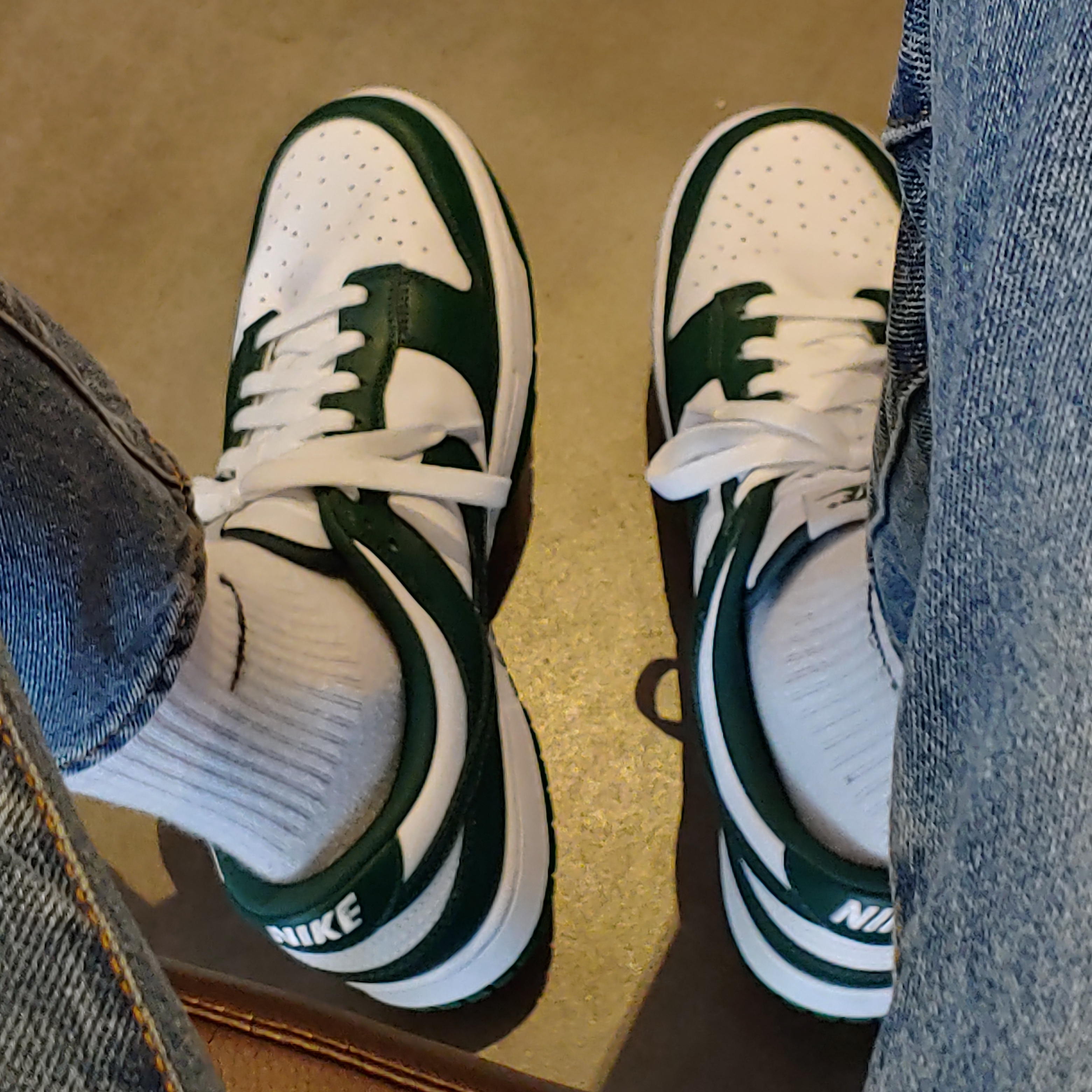 Nike Dunk Low Retro Varsity Green 착용 스타일