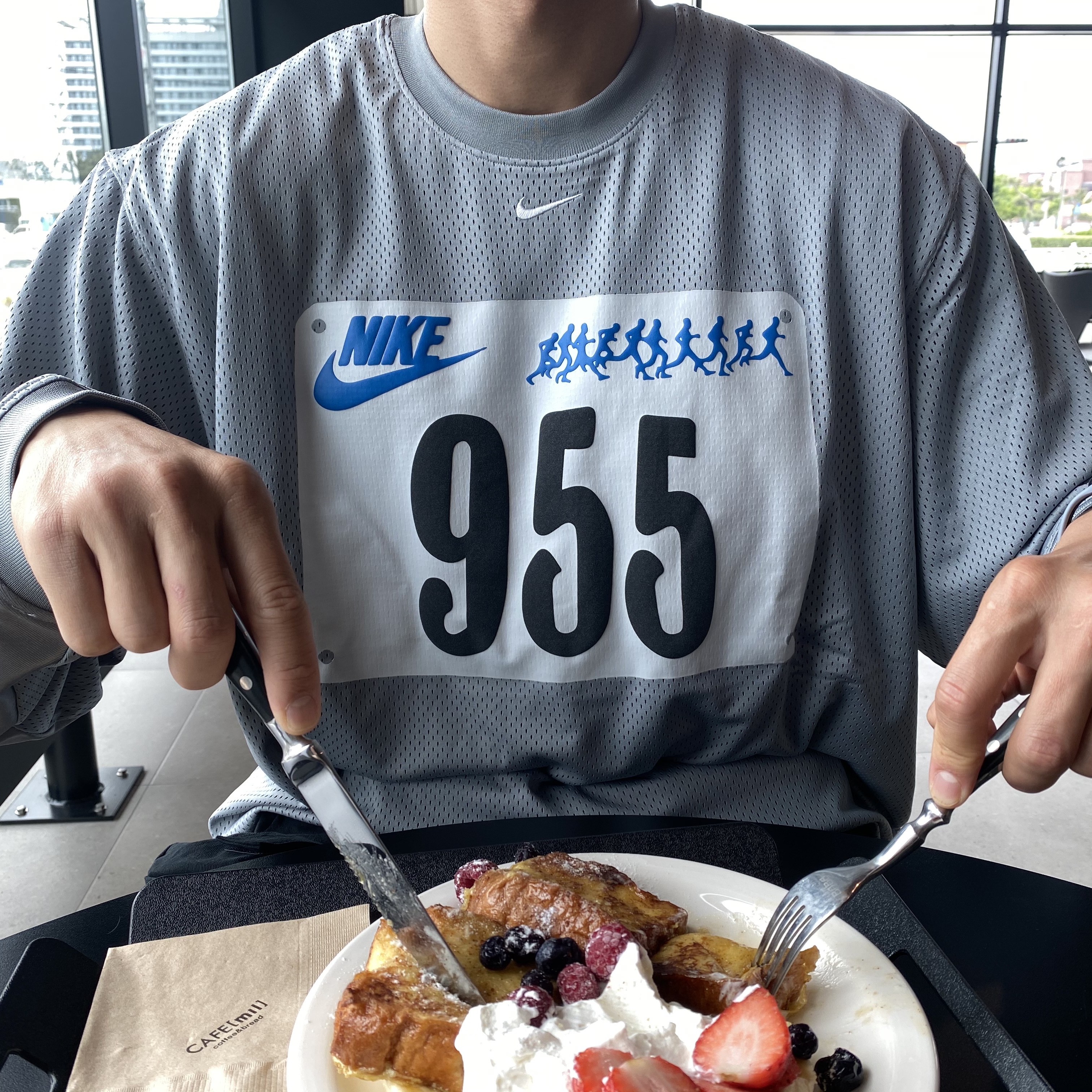 Nike x Cactus Plant Flea Market L/S Jersey Grey - US/EU 착용 스타일