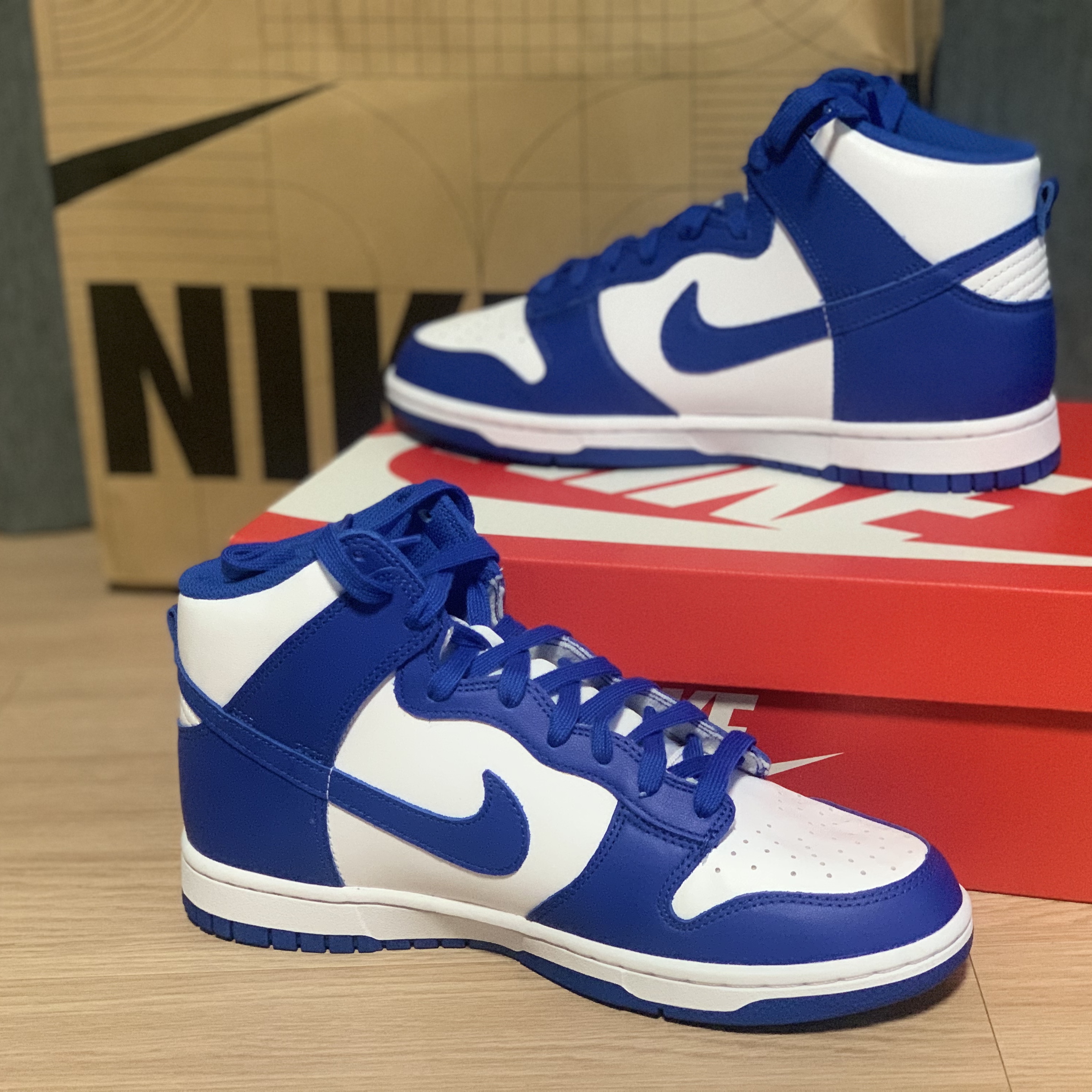 Nike Dunk High Retro Game Royal 착용 스타일