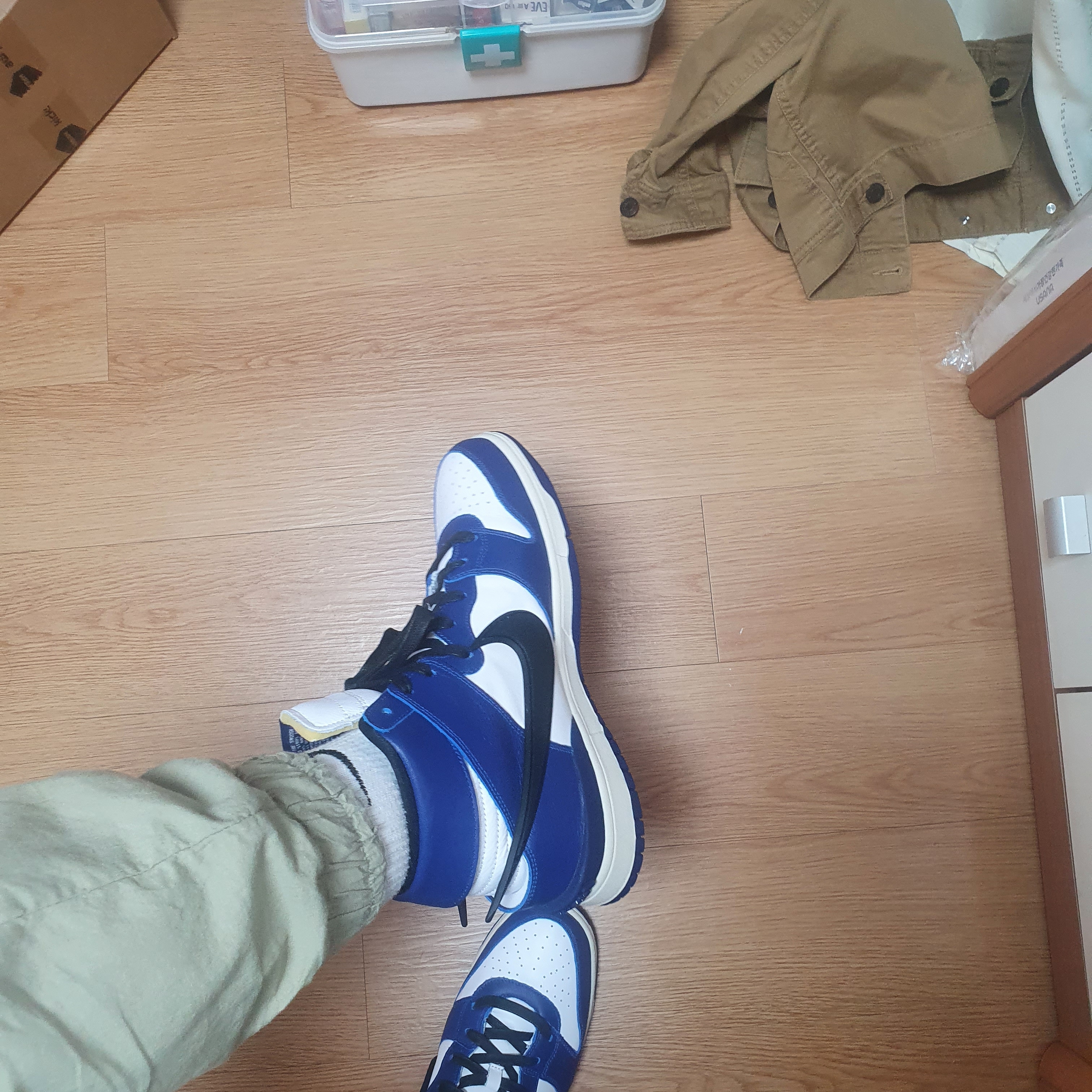 Nike x Ambush Dunk High Deep Royal Blue 착용 스타일