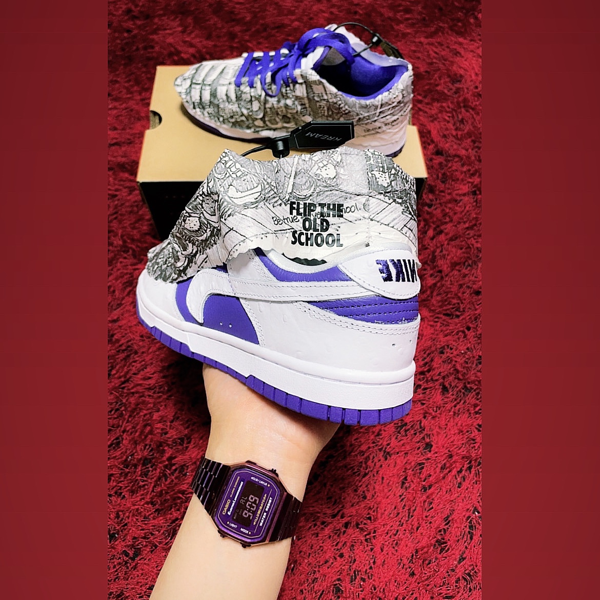 (W) Nike Dunk Low SE Flip 착용 스타일 - 3