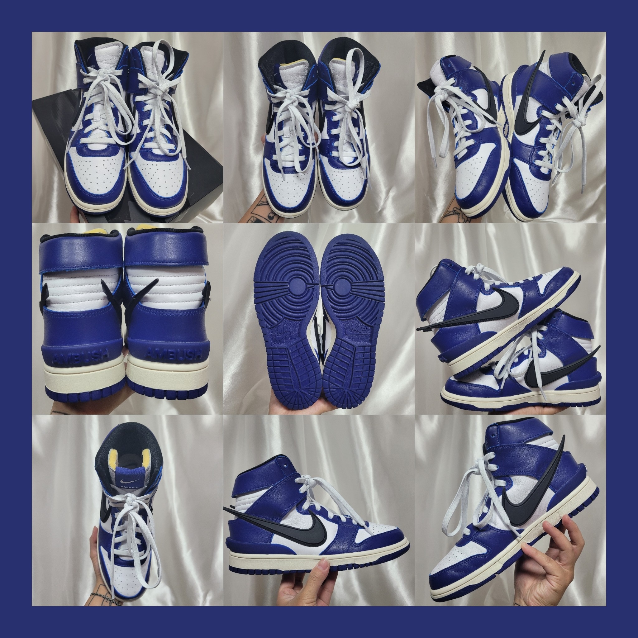 Nike x Ambush Dunk High Deep Royal Blue 착용 스타일