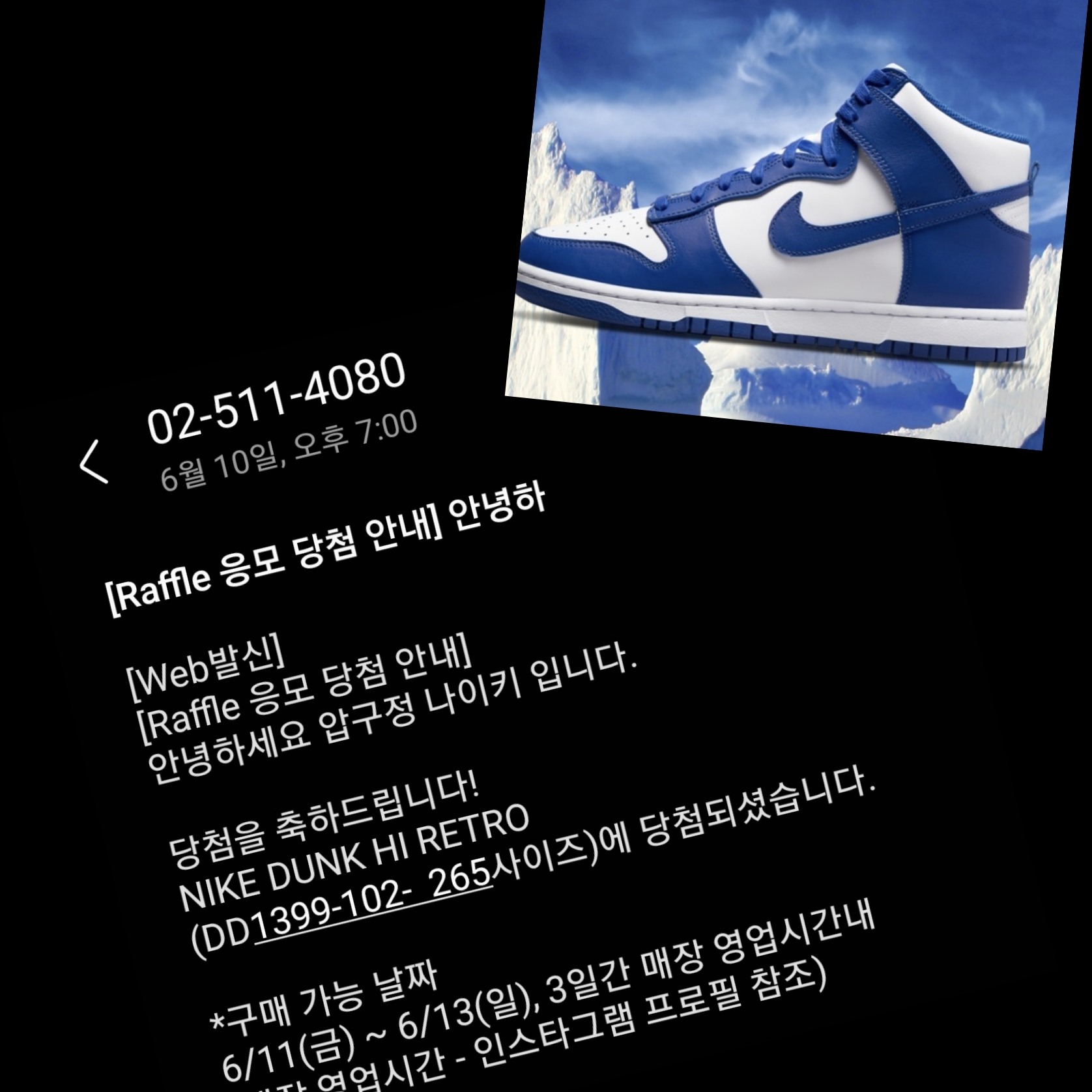 Nike Dunk High Retro Game Royal 착용 스타일