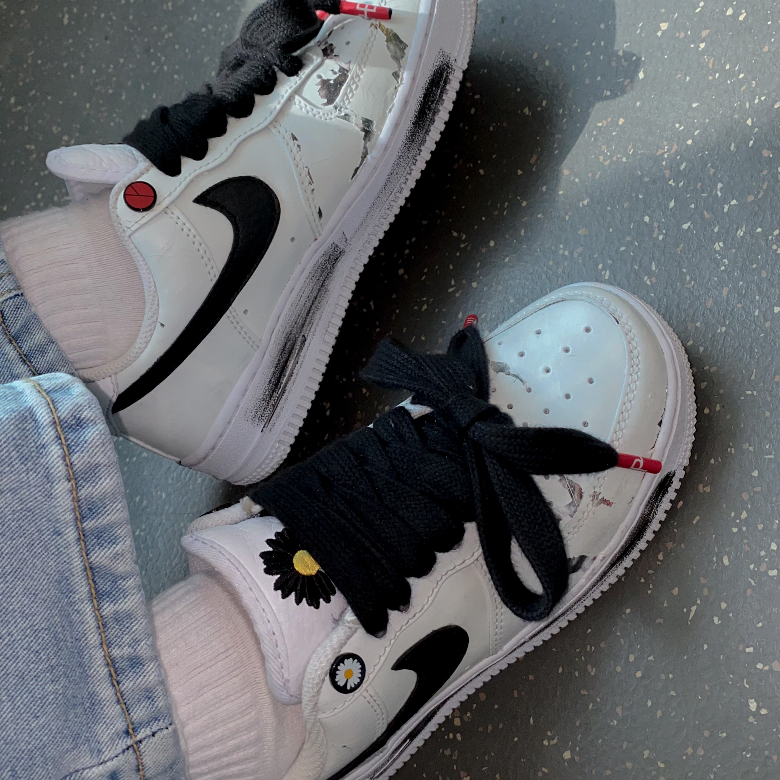 Nike x Peaceminusone Air Force 1 Low Para-Noise 2.0 착용 스타일