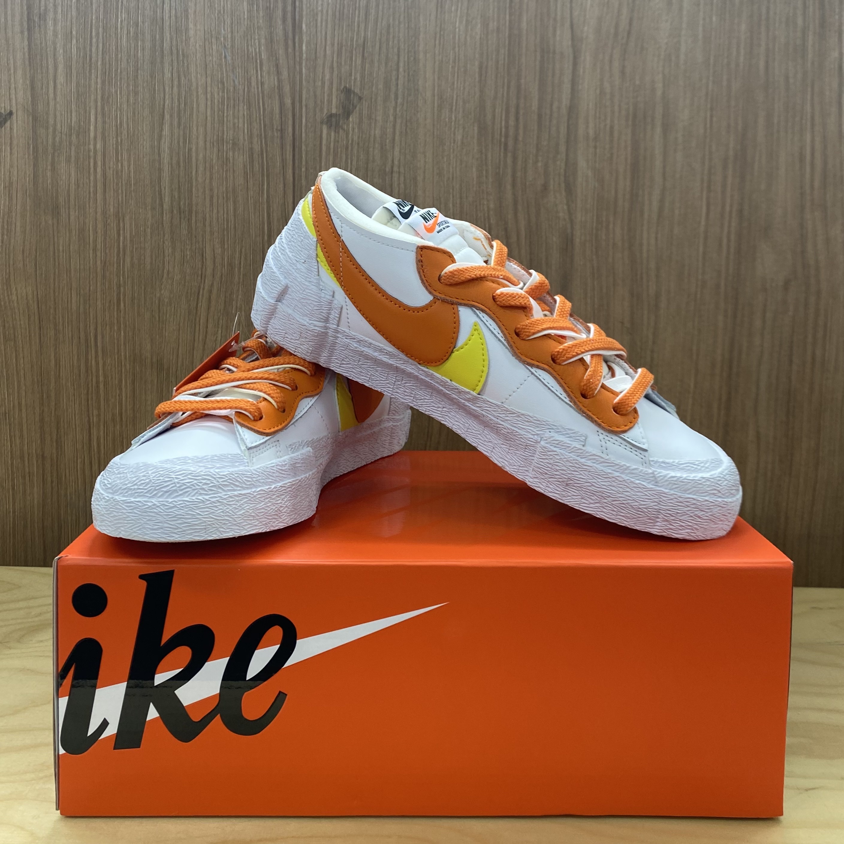 Nike x Sacai Blazer Low Magma Orange 착용 스타일