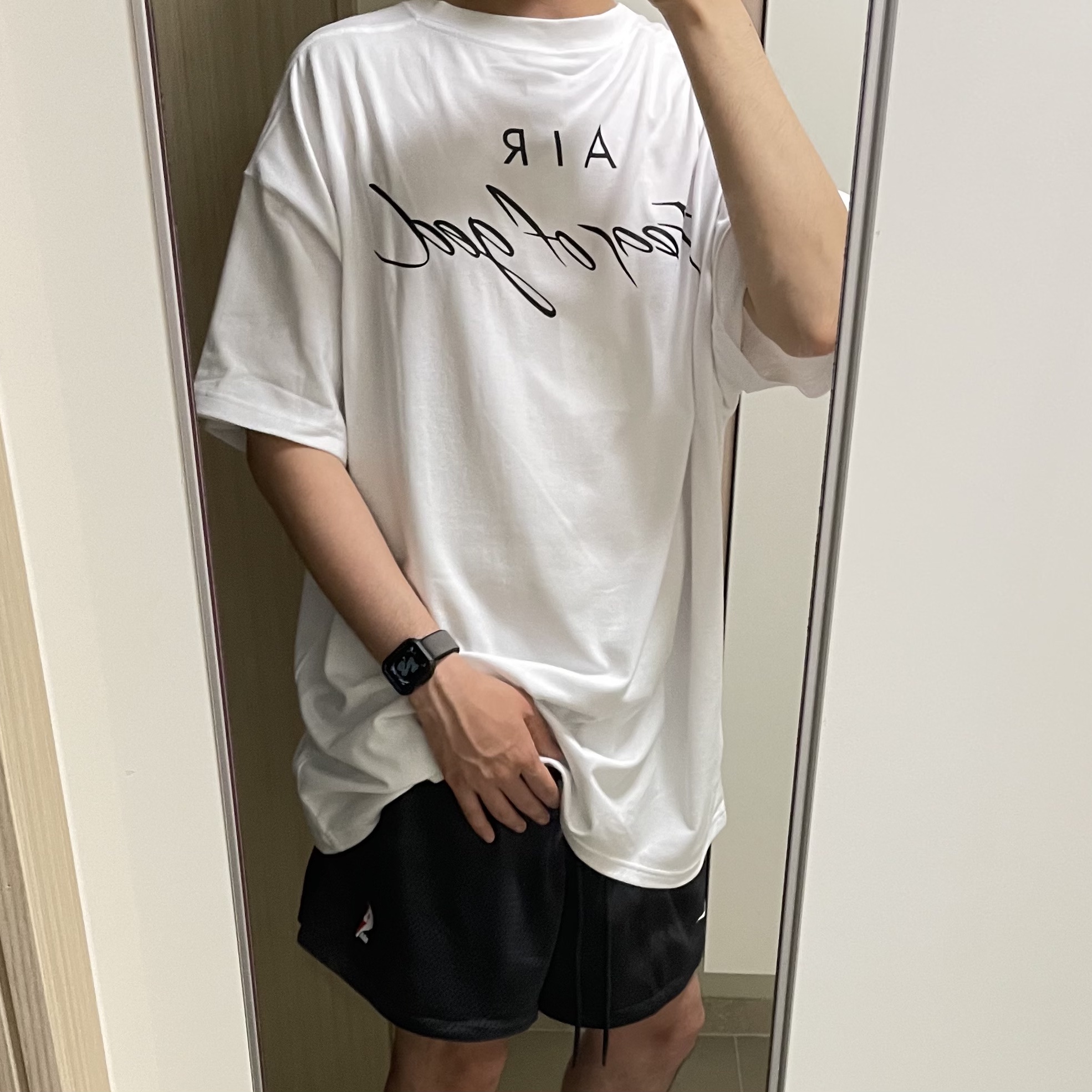 Nike x Fear of God Basketball Shorts Off Noir, Nike x Sacai VaporWaffle Black White 착용 스타일 - 3