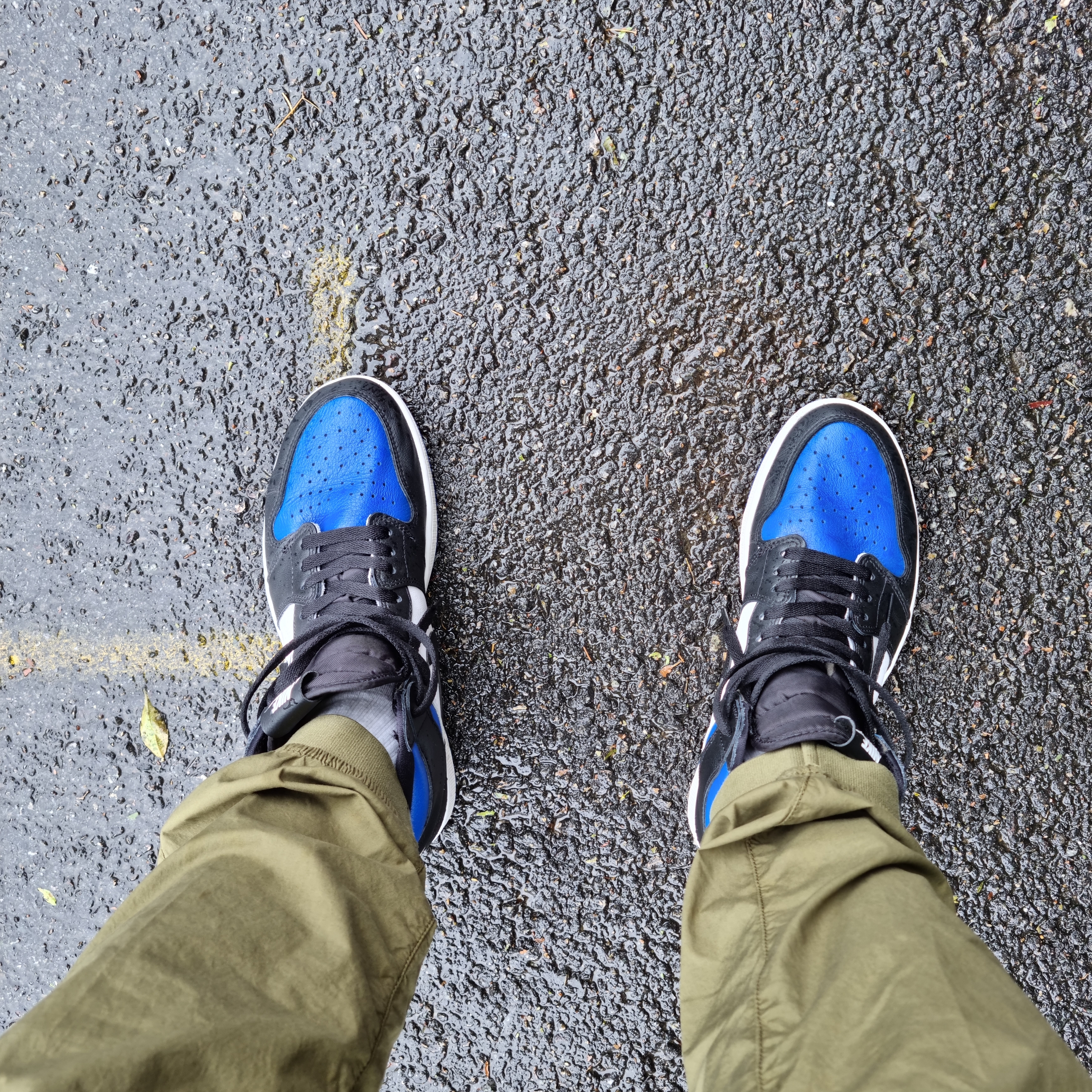 Jordan 1 Retro High OG Royal Toe 착용 스타일 - 2