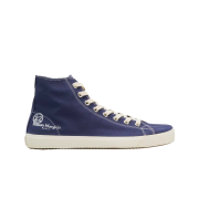 Maison Margiela Tabi High Canvas Sneakers Navy
