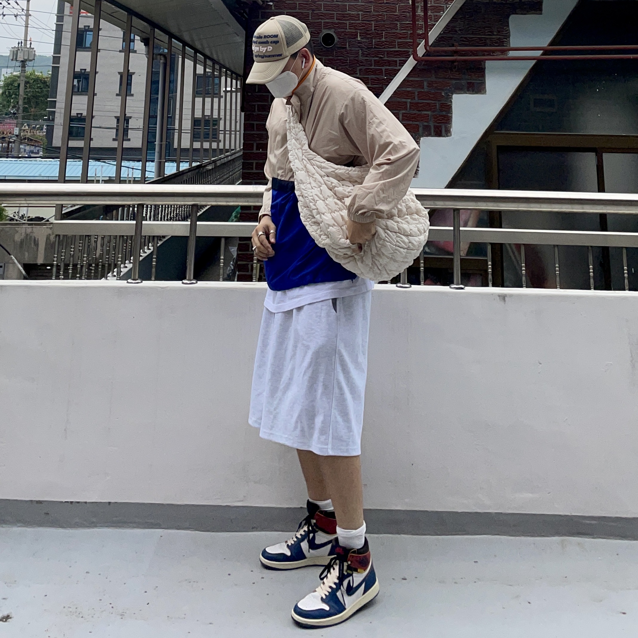 Jordan 1 x Union Retro High Blue Toe 착용 스타일