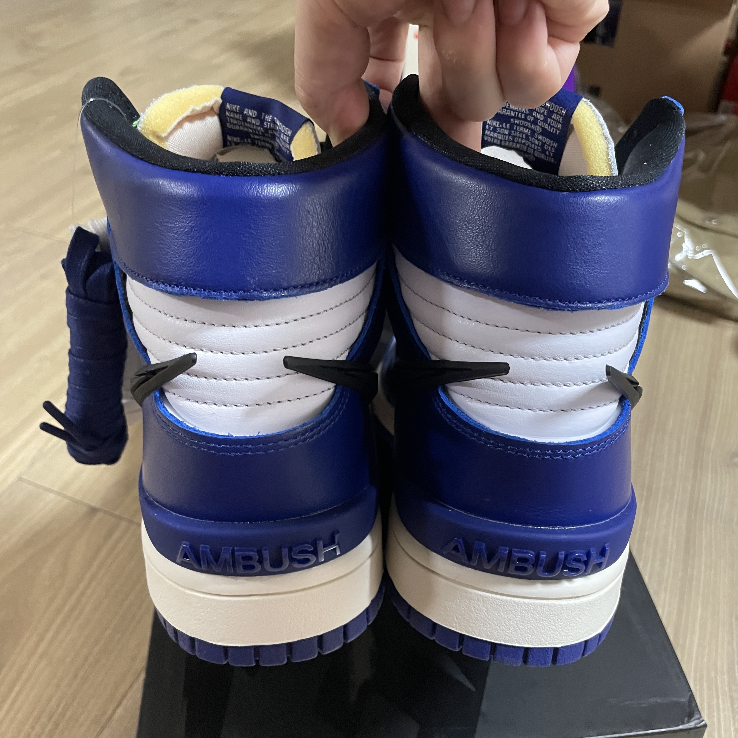 Nike x Ambush Dunk High Deep Royal Blue 착용 스타일 - 4