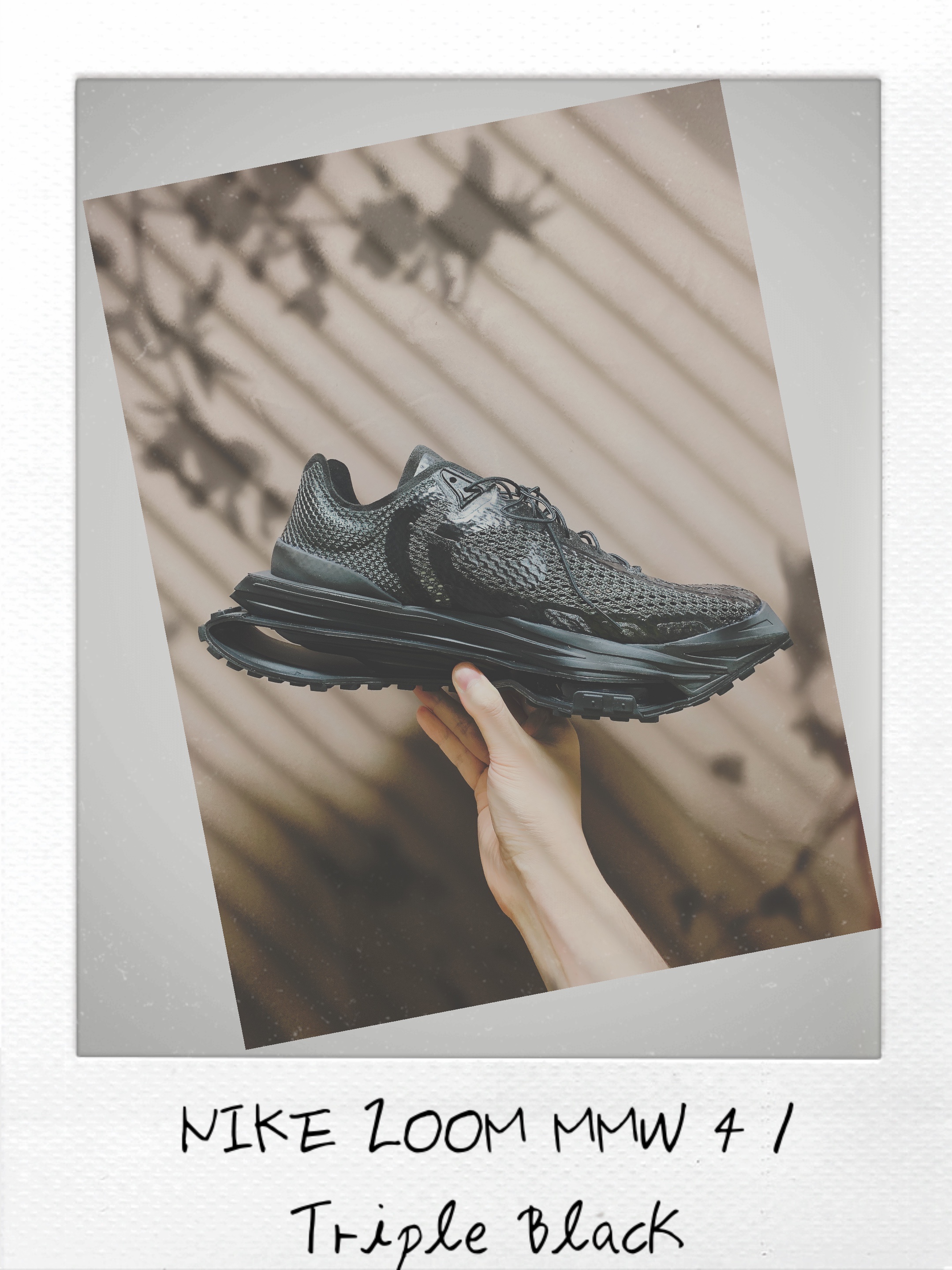 Nike x Matthew M Williams Zoom 004 Triple Black 착용 스타일 - 2