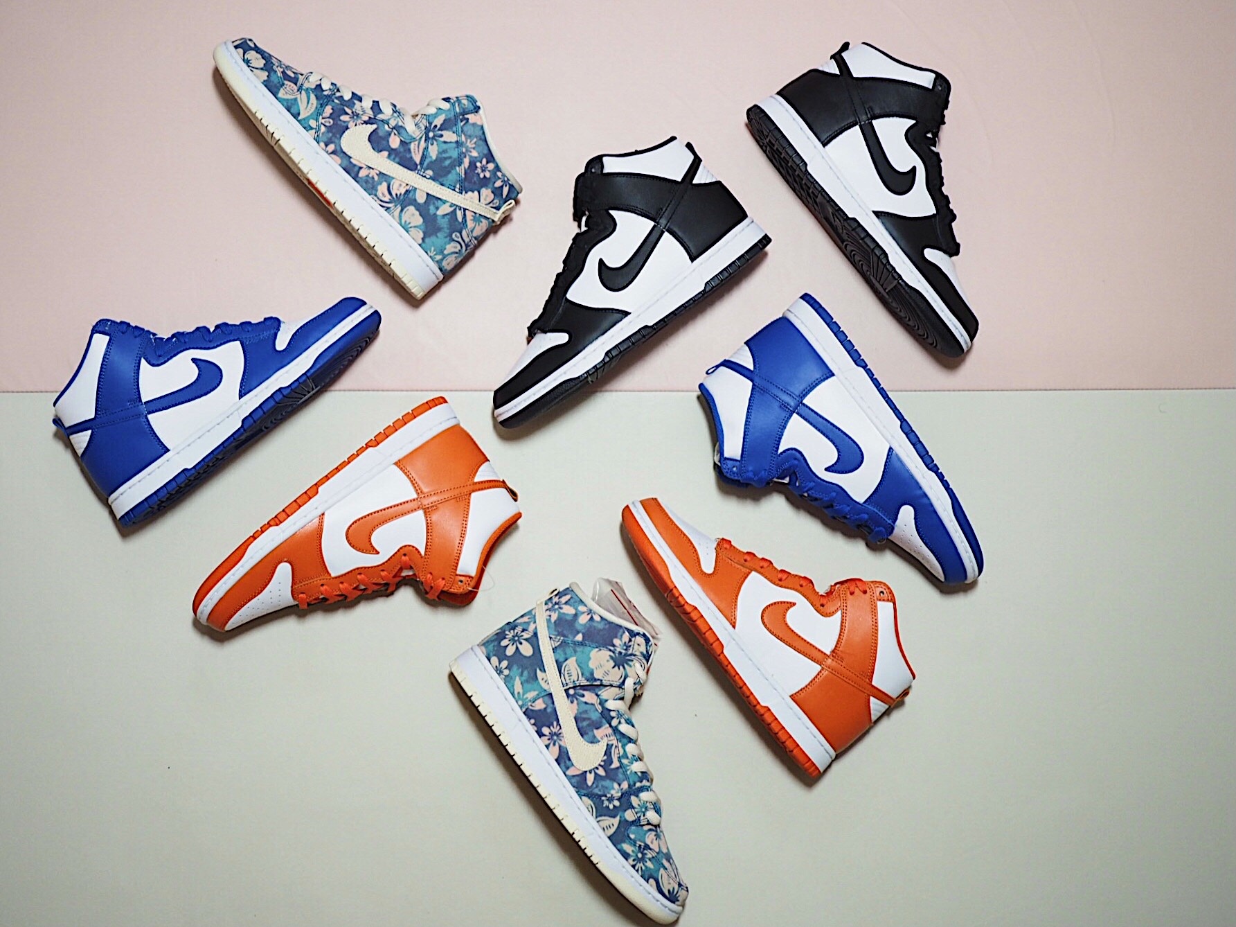 Nike SB Dunk High Pro Hawaii, Nike Dunk High Retro Black and White 착용 스타일 - 1