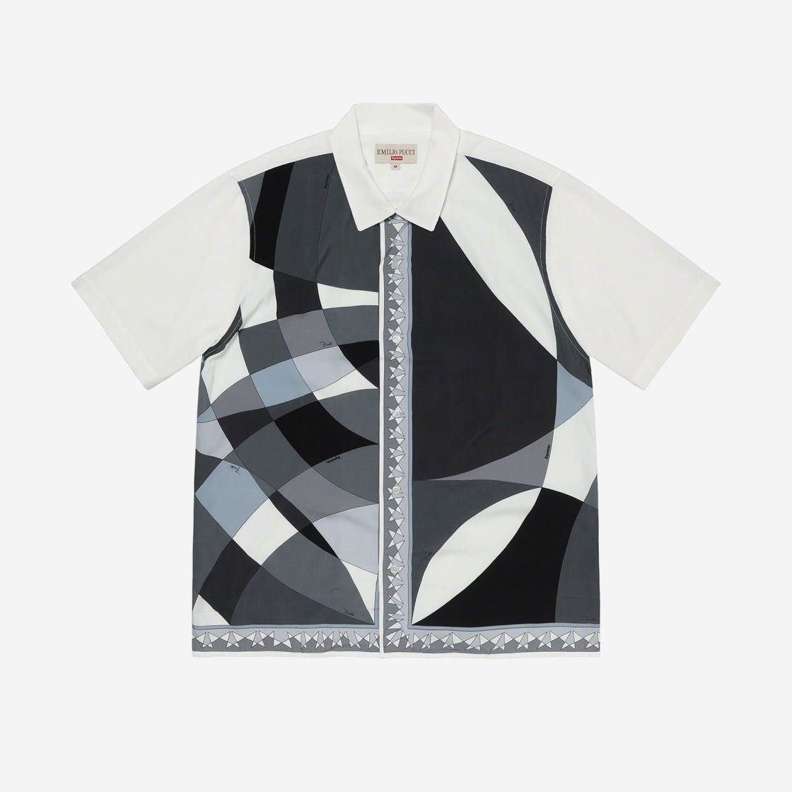 Supreme x Emilio Pucci S/S Shirt Black - 21SS 상세 이미지 1