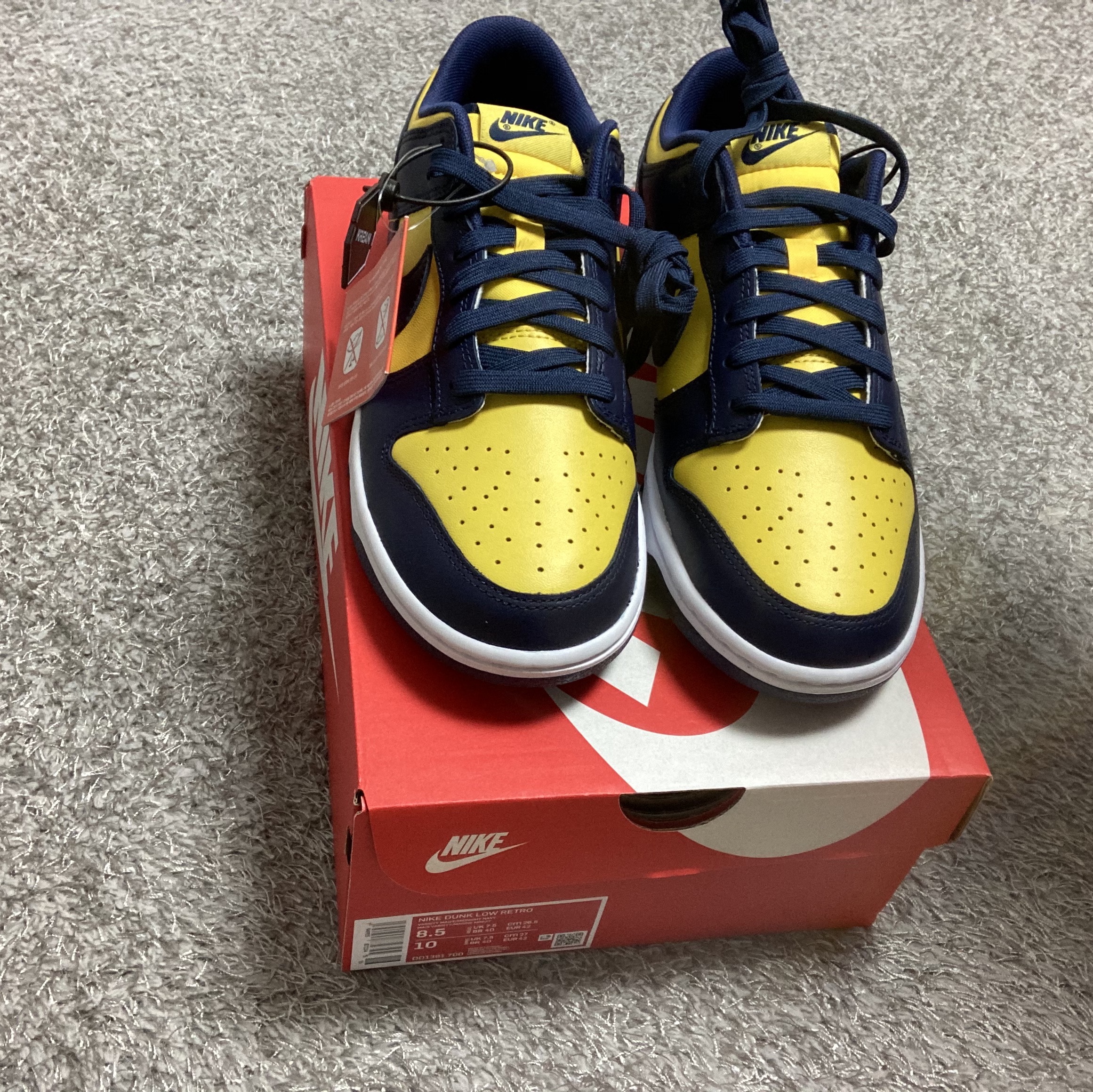 Nike Dunk Low Retro Varsity Maize 착용 스타일 - 1