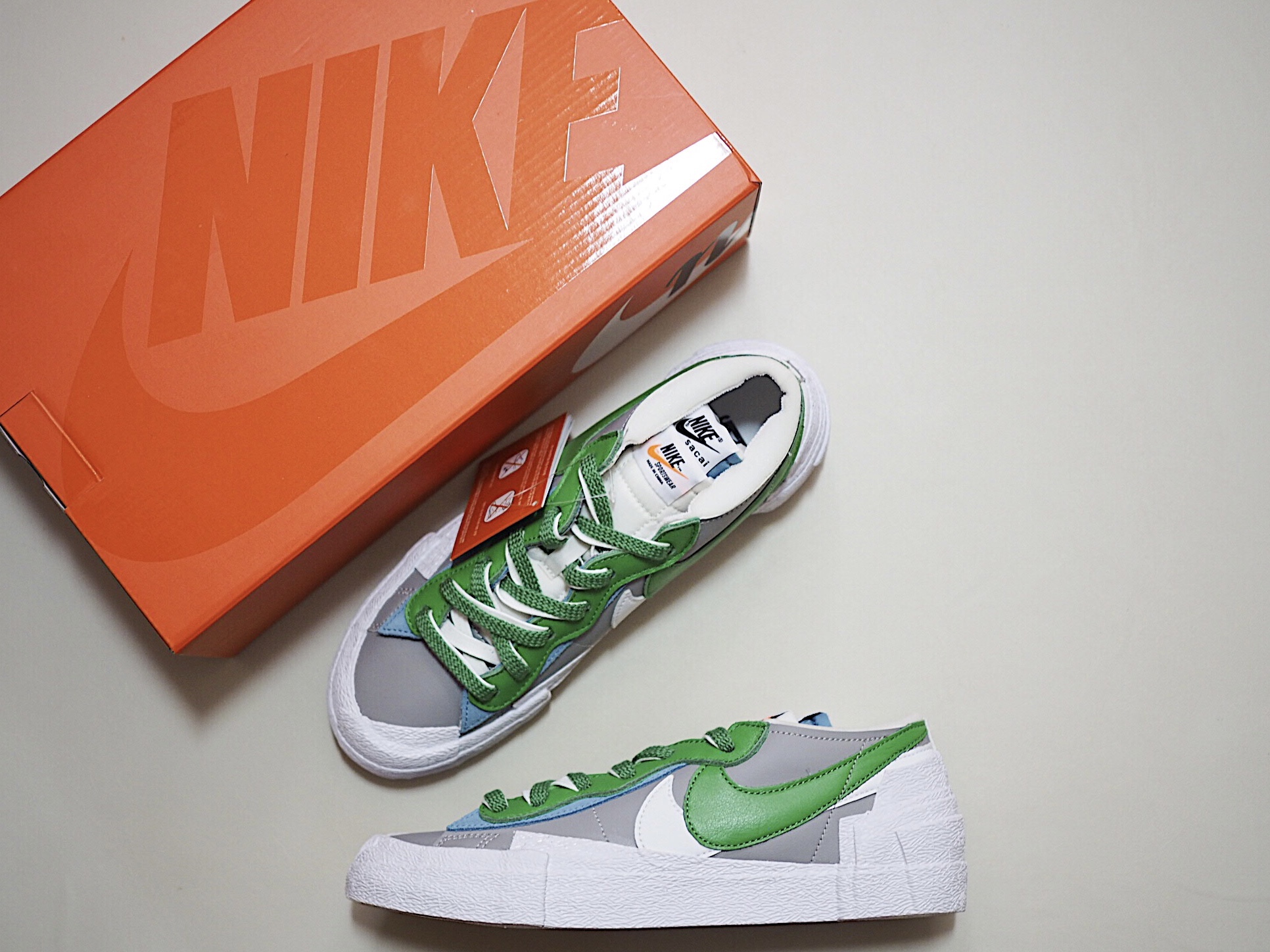Nike x Sacai Blazer Low Classic Green 착용 스타일 - 4