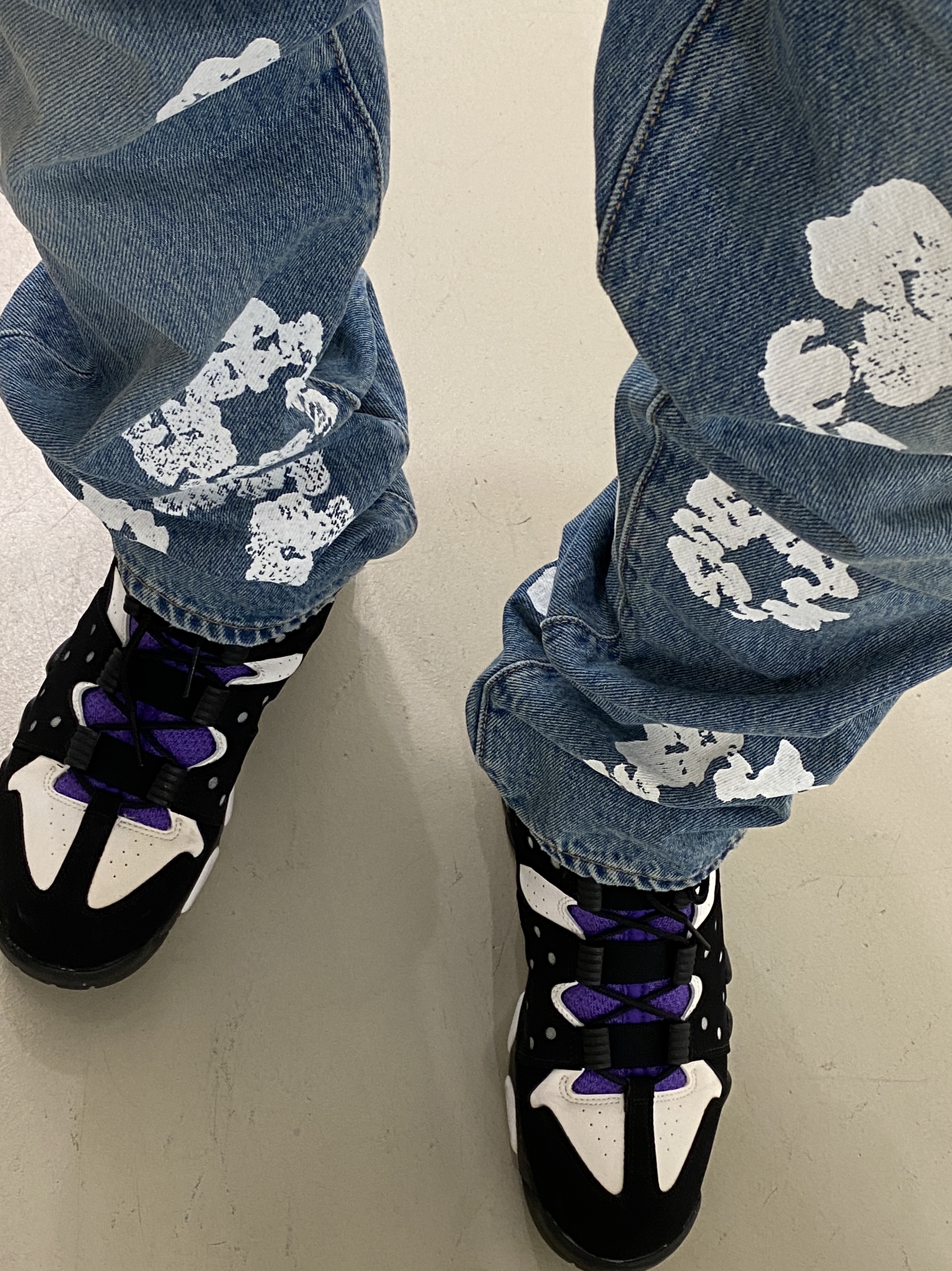 Nike Air Max 2 CB 94 Black Purple 2015 착용 스타일 - 2