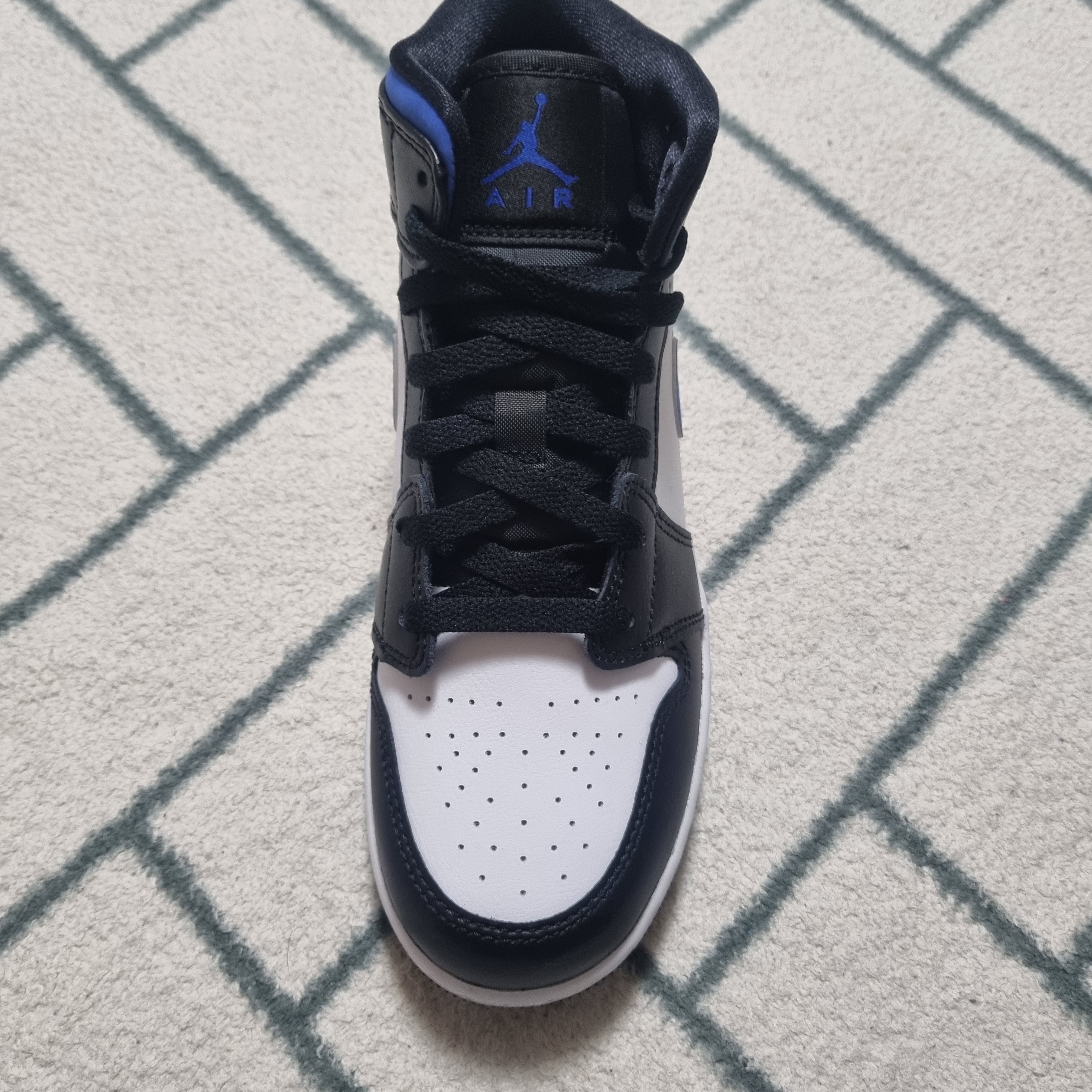 (GS) Jordan 1 Mid Racer Blue 착용 스타일 - 1