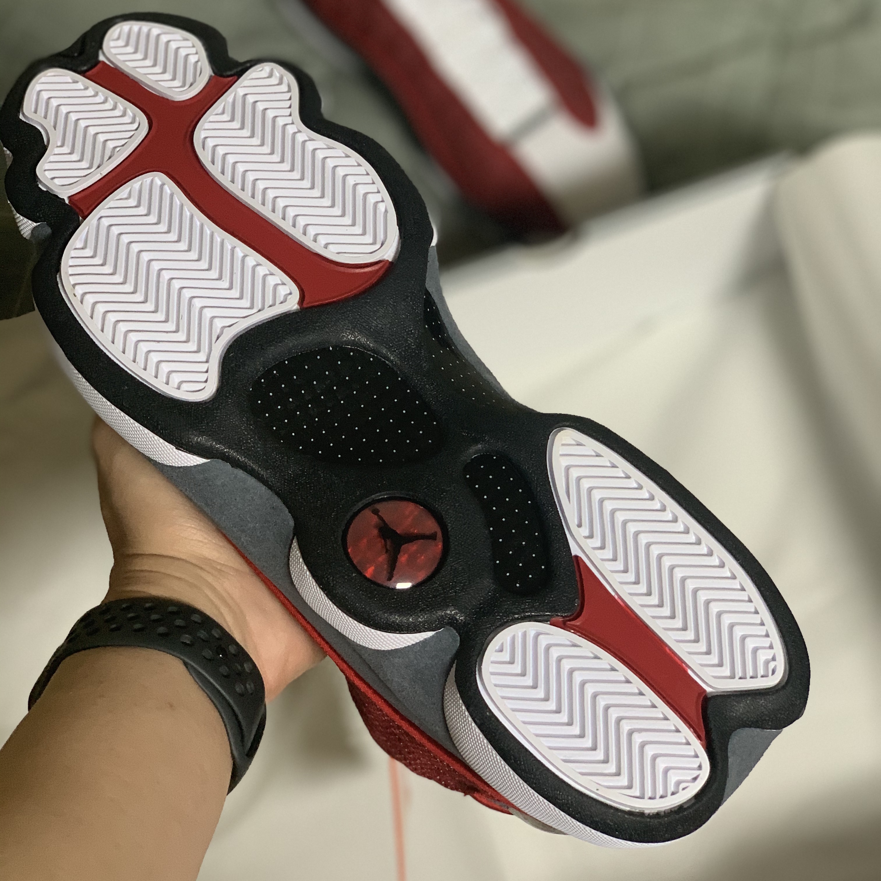 Jordan 13 Retro Gym Red Flint Grey 착용 스타일 - 4