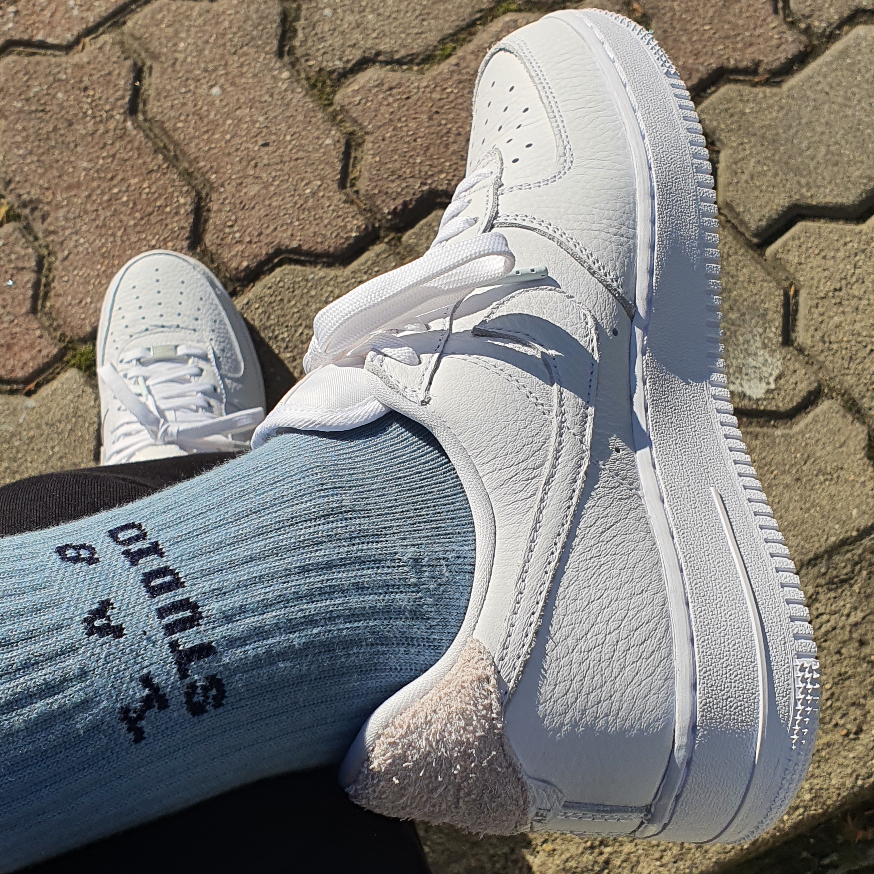 Nike Air Force 1 '07 Craft Vast Grey 착용 스타일 - 3