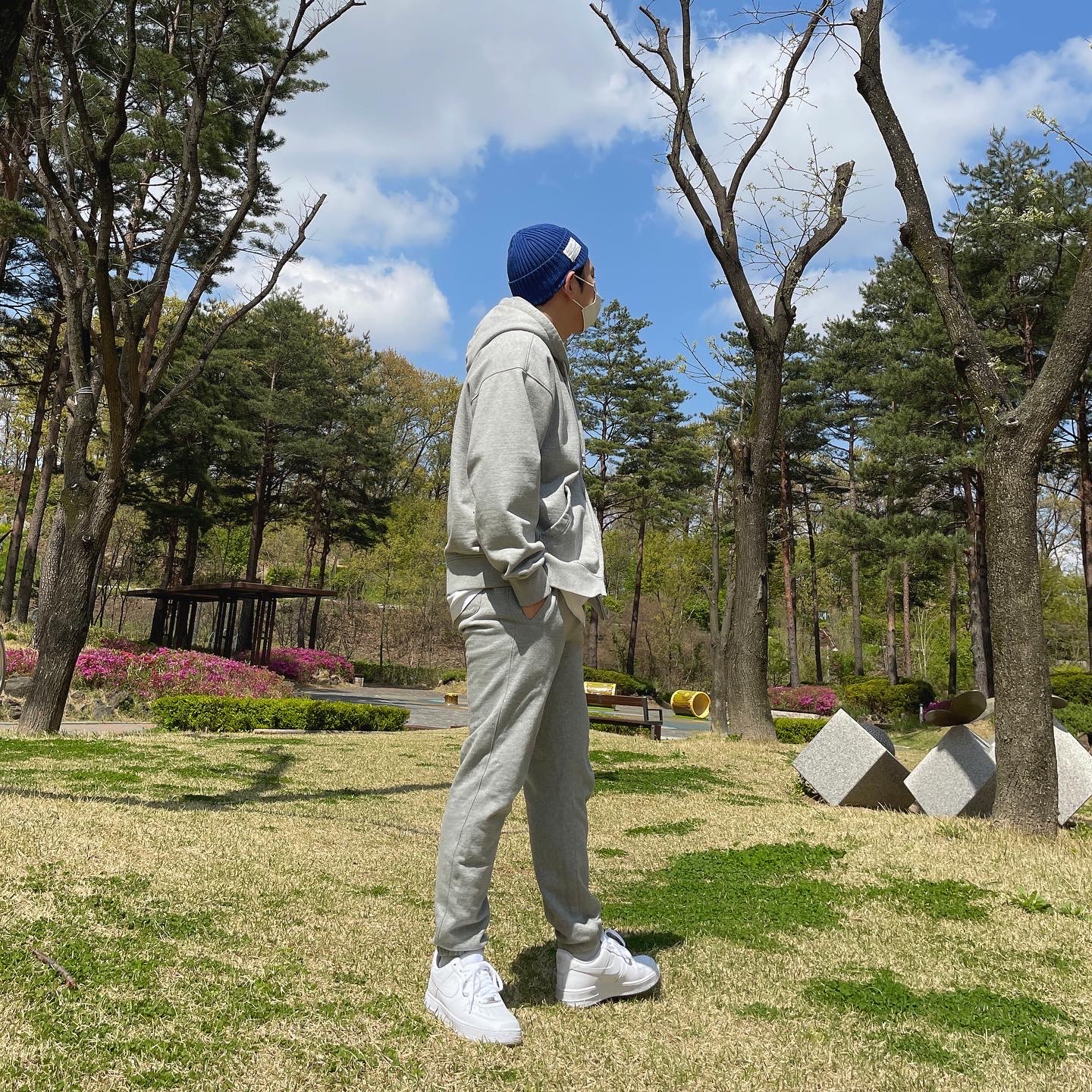Nike Air Force 1 '07 Low White 착용 스타일 - 2