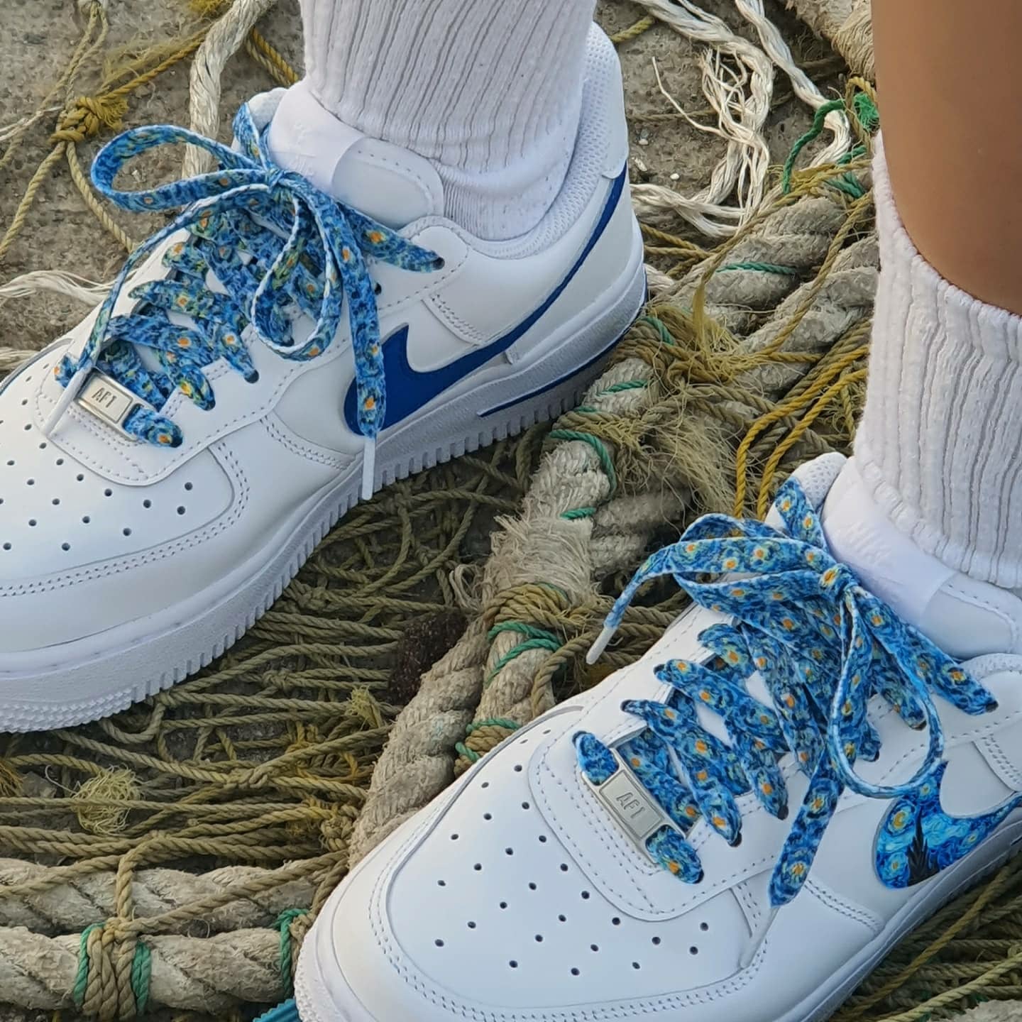(W) Nike Air Force 1 '07 Low White 착용 스타일 - 2