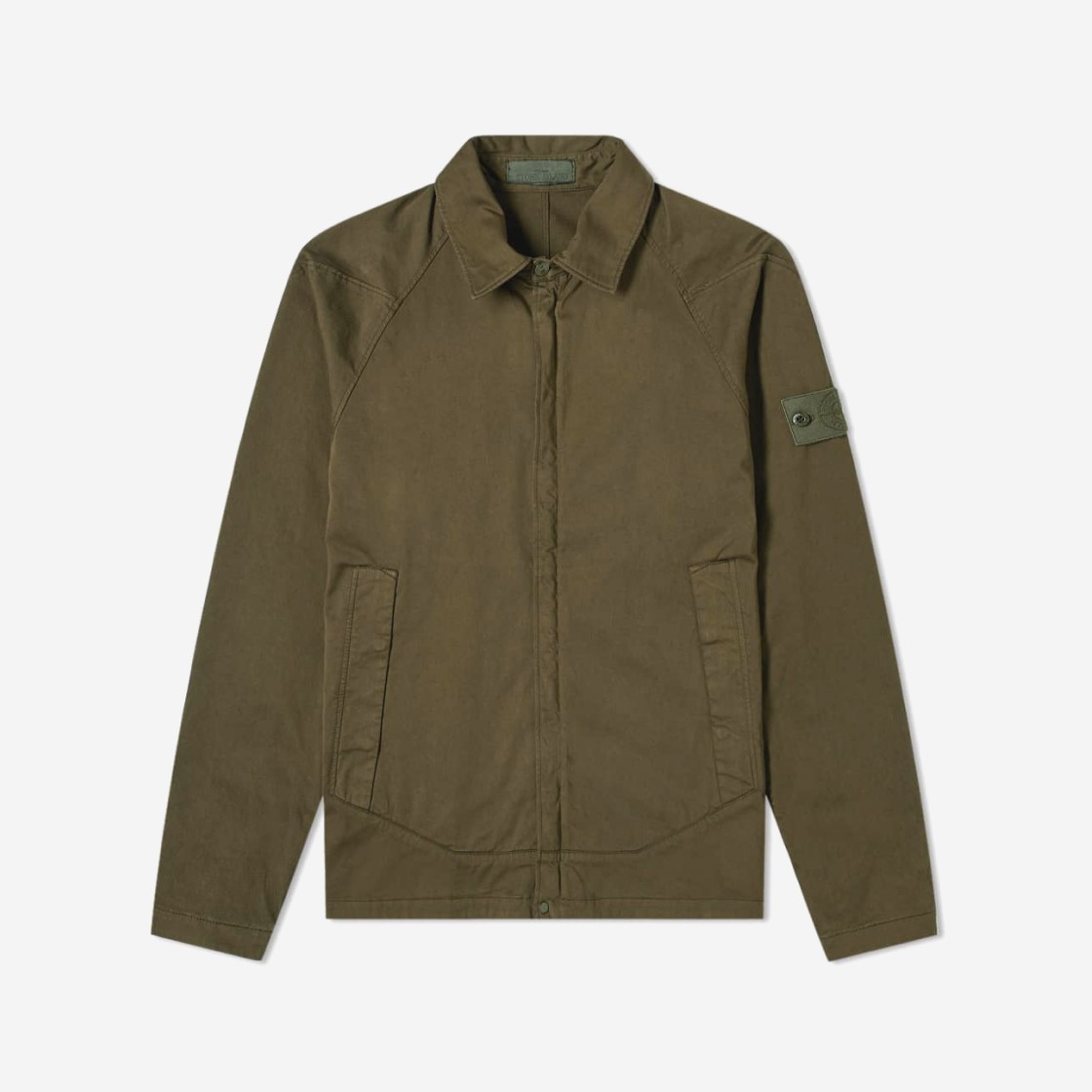 Stone Island 116F4 Ghost Piece Overshirt Military Green - 20FW 상세 이미지 1