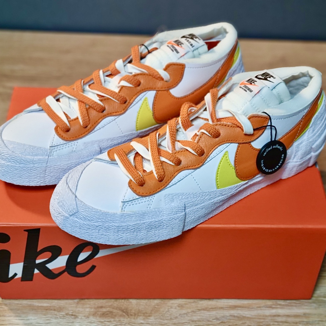 Nike x Sacai Blazer Low Magma Orange 착용 스타일