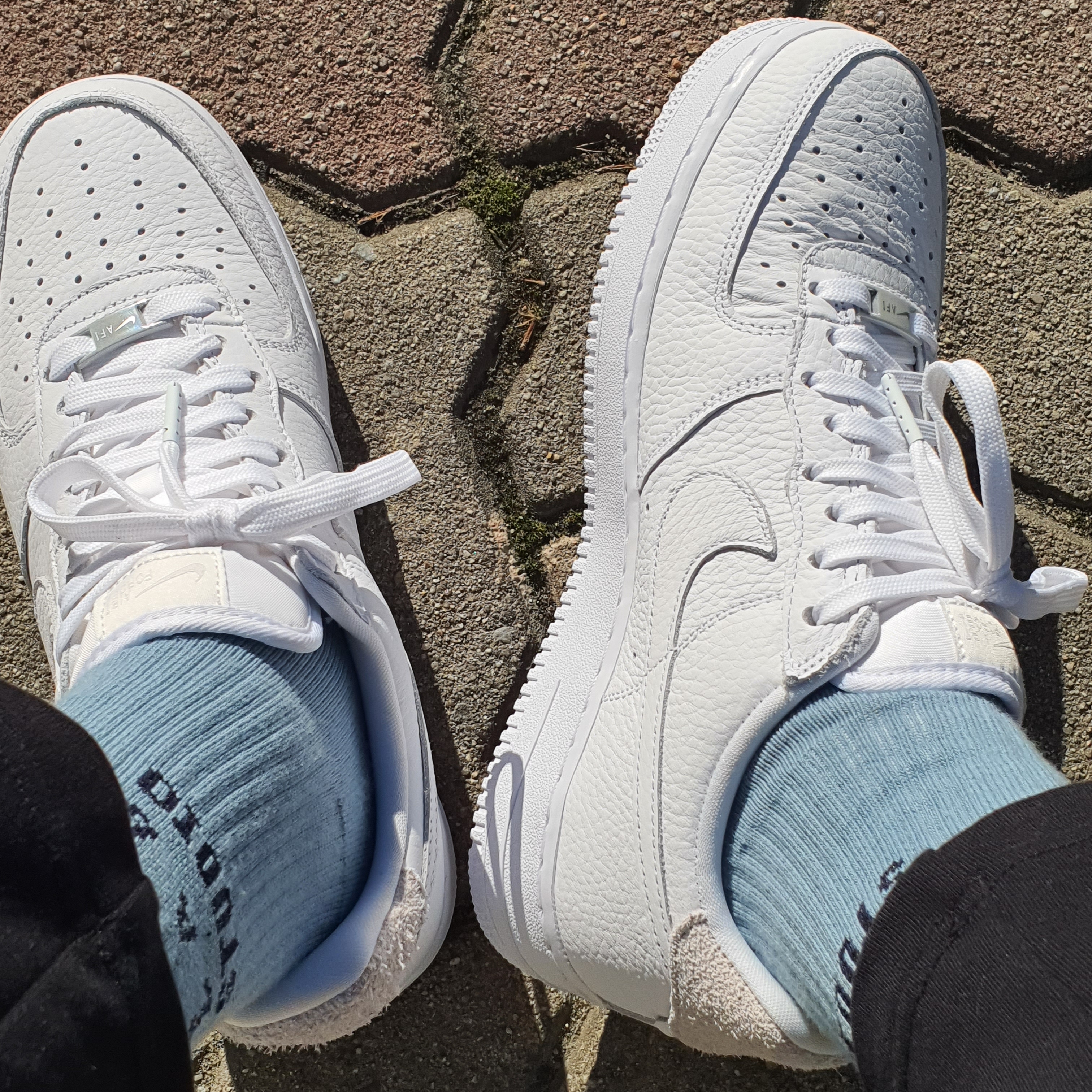 Nike Air Force 1 '07 Craft Vast Grey 착용 스타일 - 1