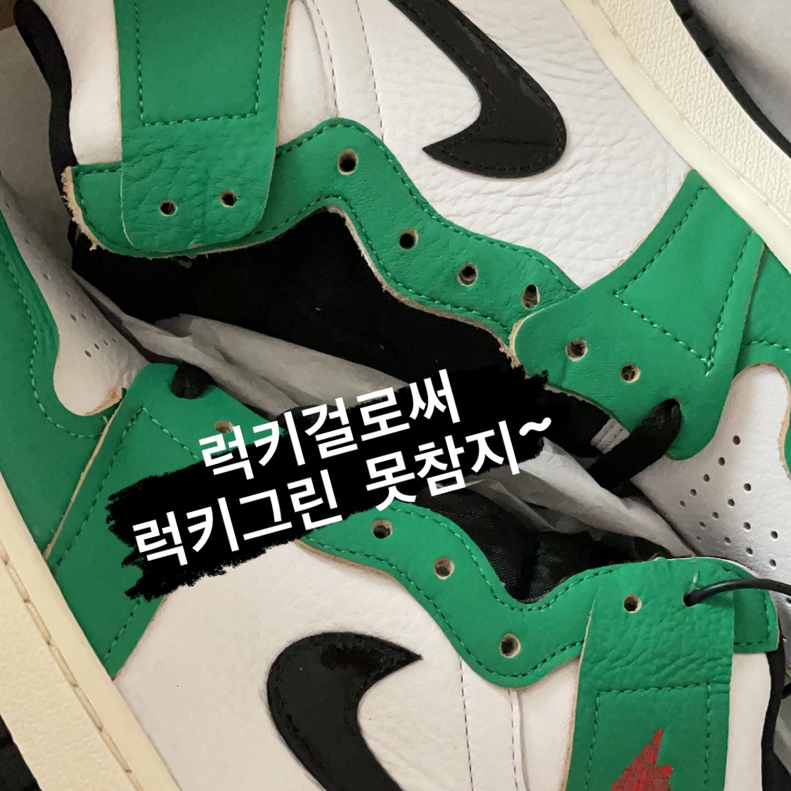 (W) Jordan 1 Retro High OG Lucky Green 착용 스타일