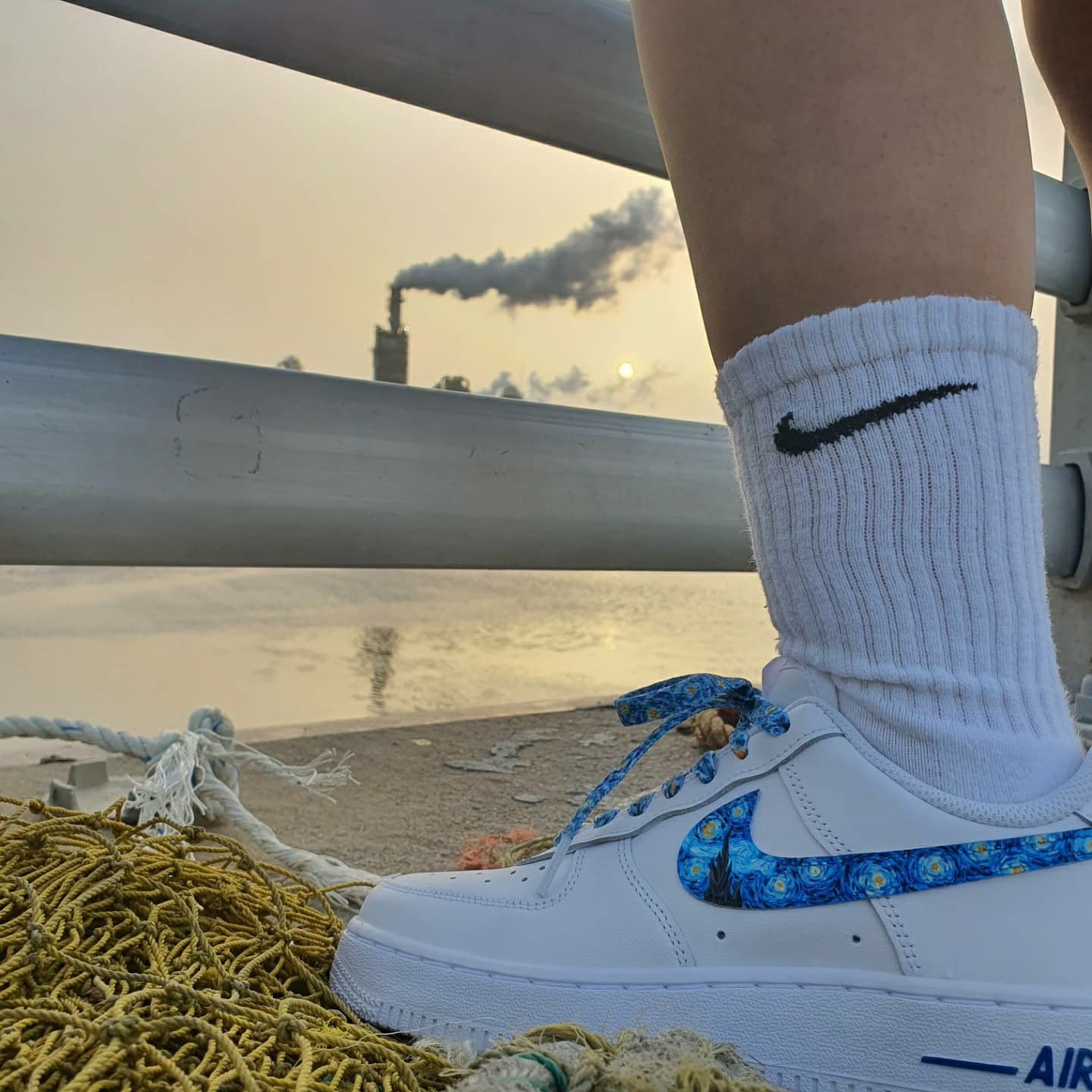 (W) Nike Air Force 1 '07 Low White 착용 스타일 - 1