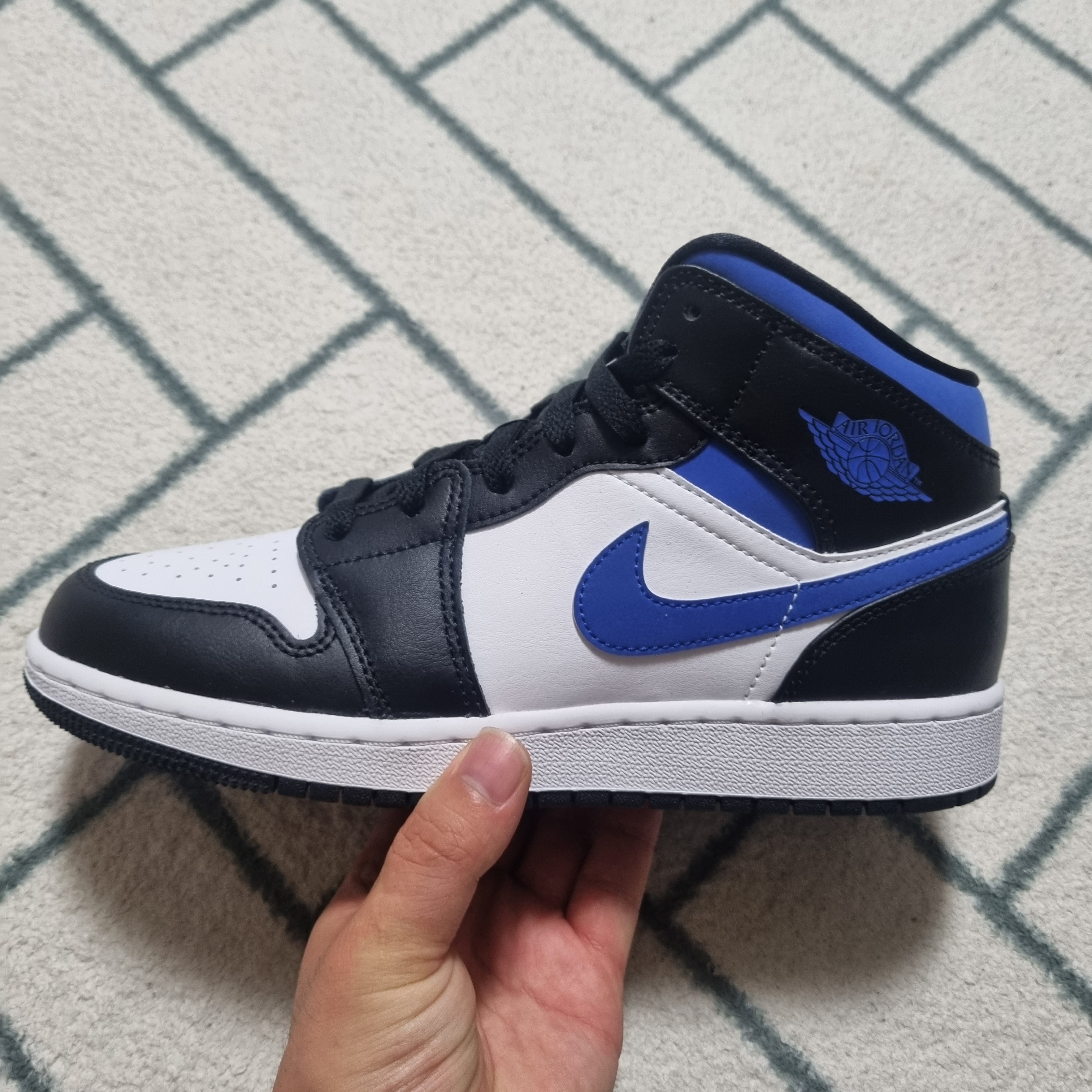 (GS) Jordan 1 Mid Racer Blue 착용 스타일 - 2