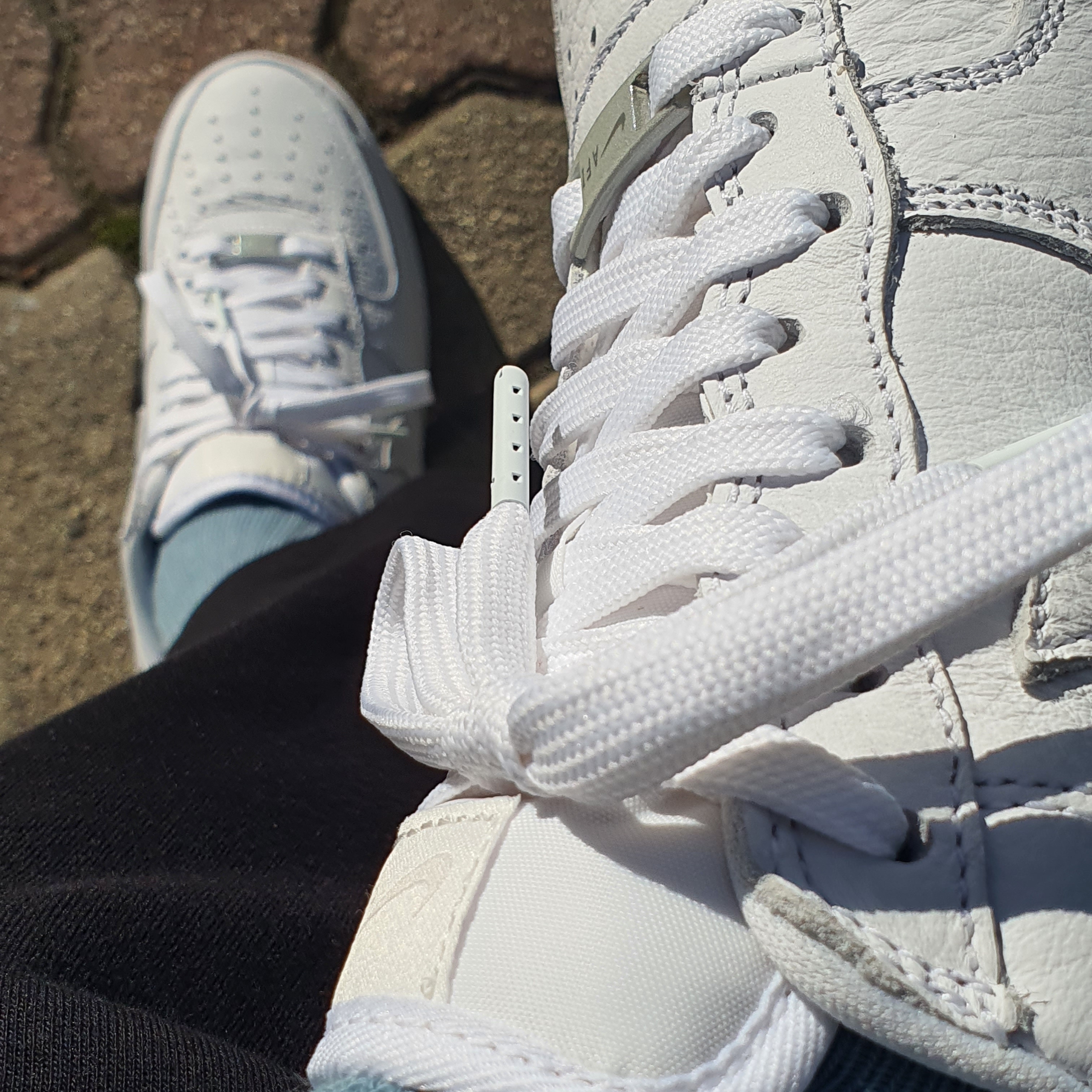 Nike Air Force 1 '07 Craft Vast Grey 착용 스타일 - 2