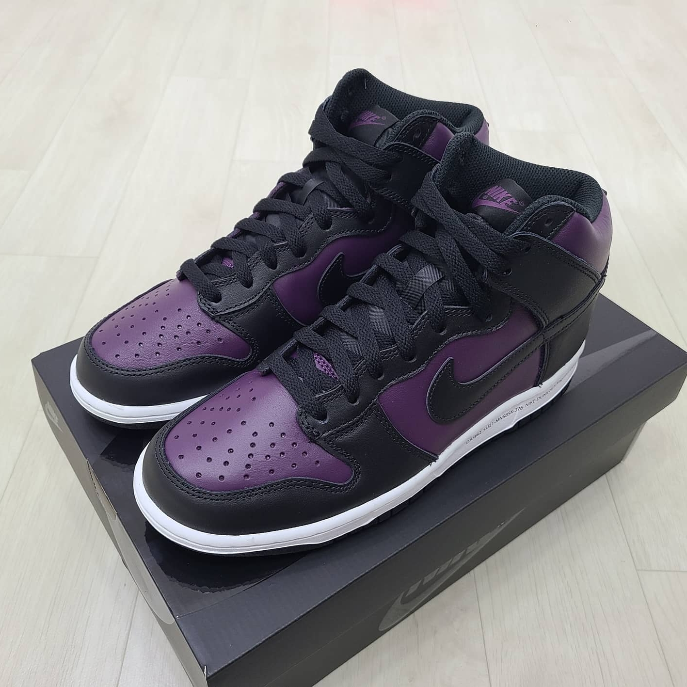 Nike x Fragment Dunk High Black 착용 스타일 - 2