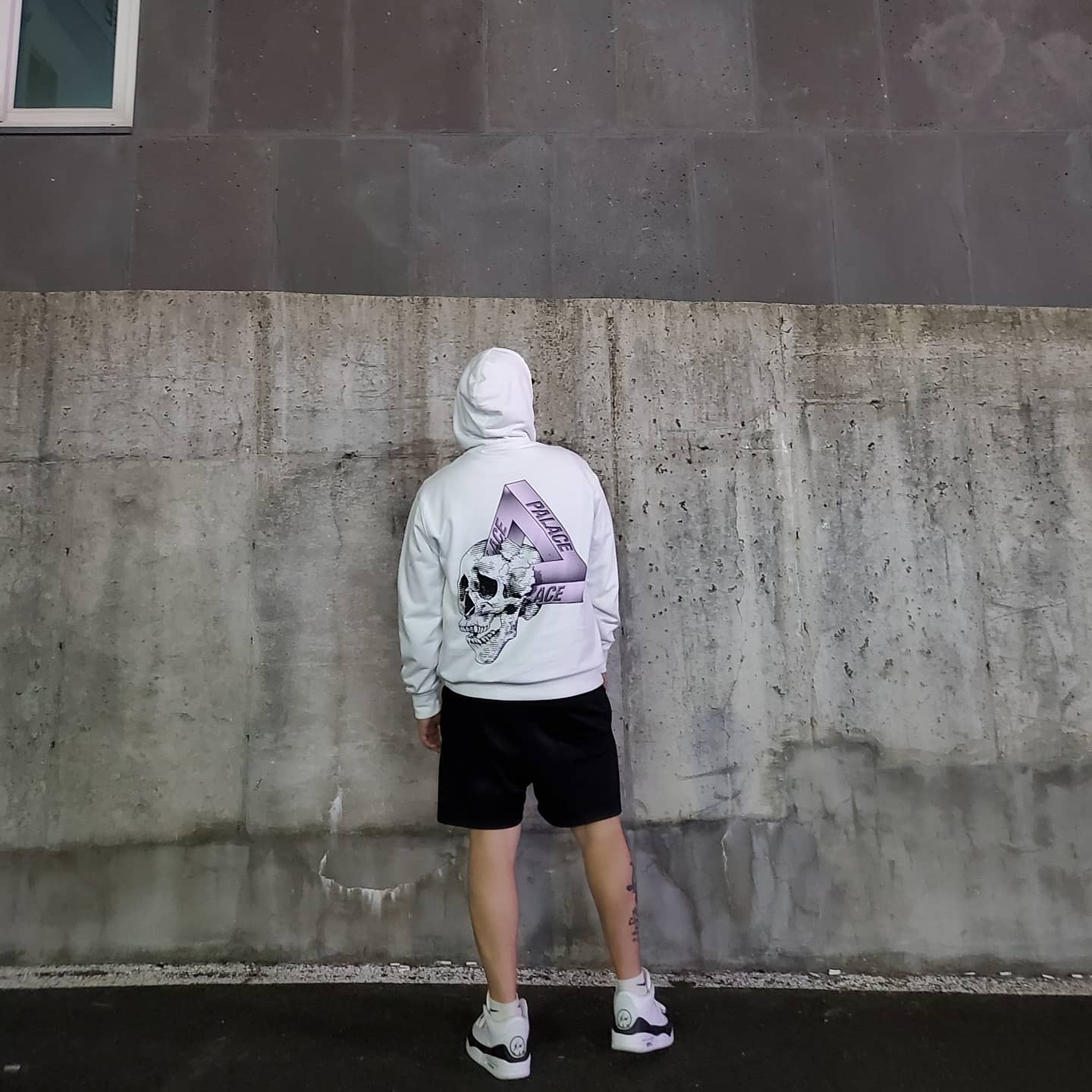 Jordan 3 x Fragment Retro SP White Black, Palace Tri-Crusher Hood White - 20FW 착용 스타일 - 4