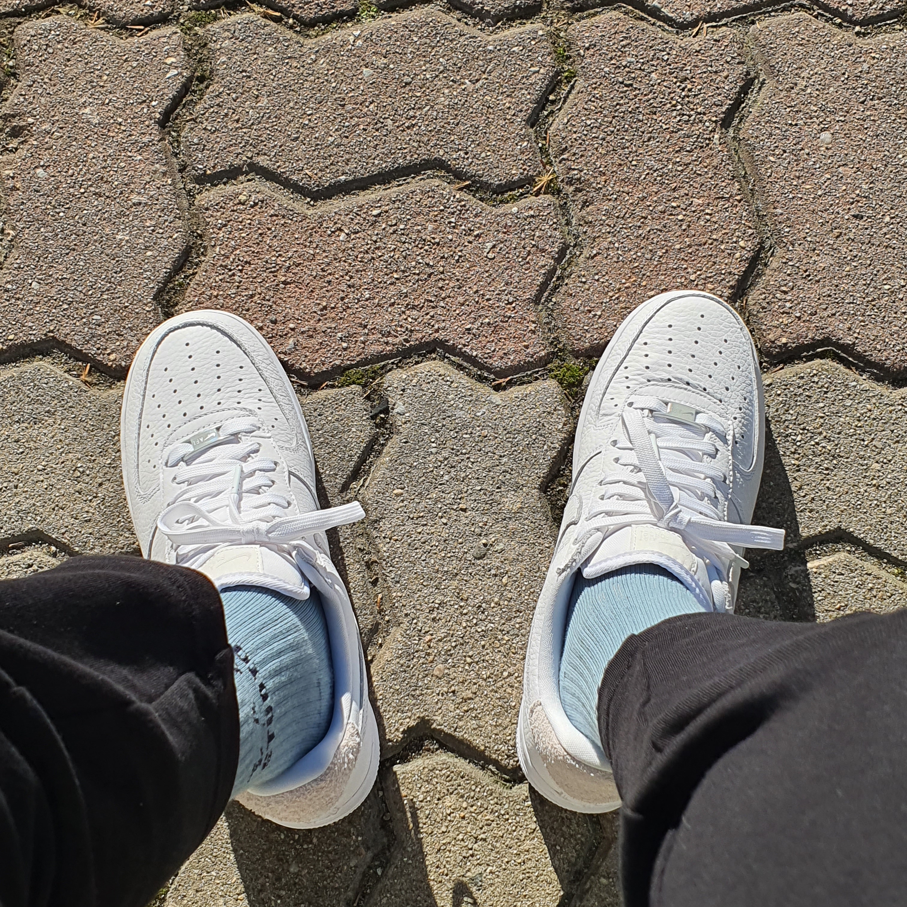 Nike Air Force 1 '07 Craft Vast Grey 착용 스타일 - 4