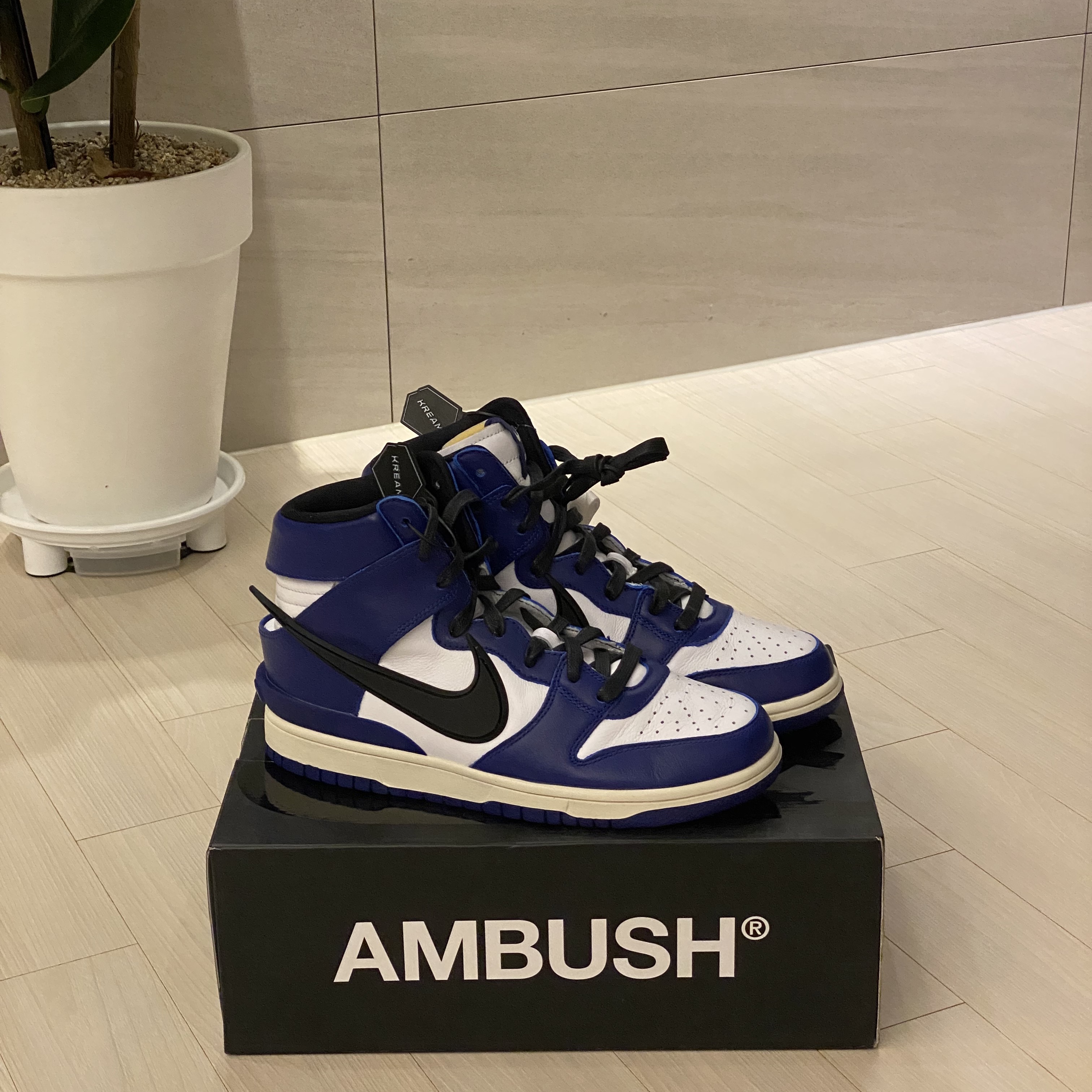 Nike x Ambush Dunk High Deep Royal Blue 착용 스타일