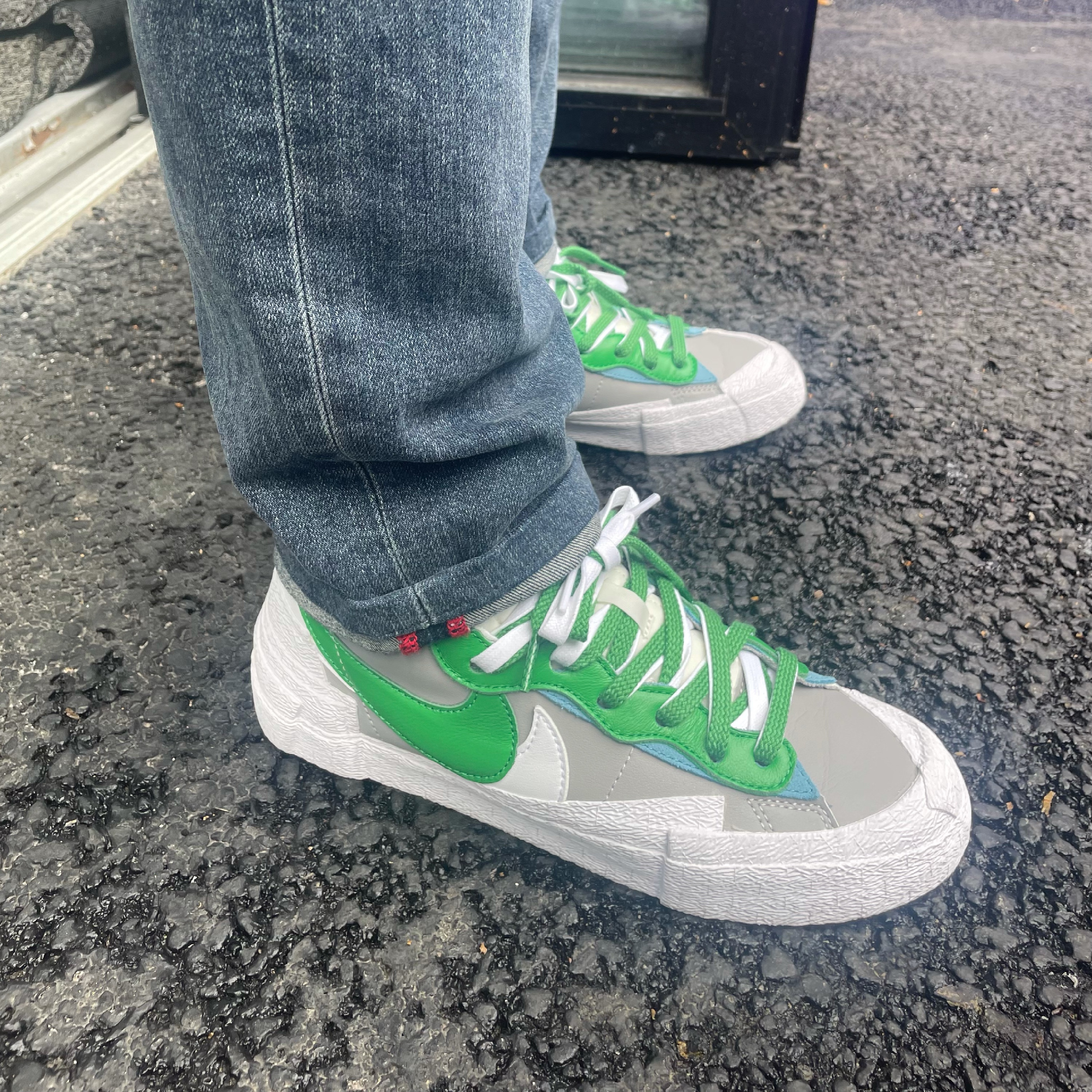 Nike x Sacai Blazer Low Classic Green 착용 스타일