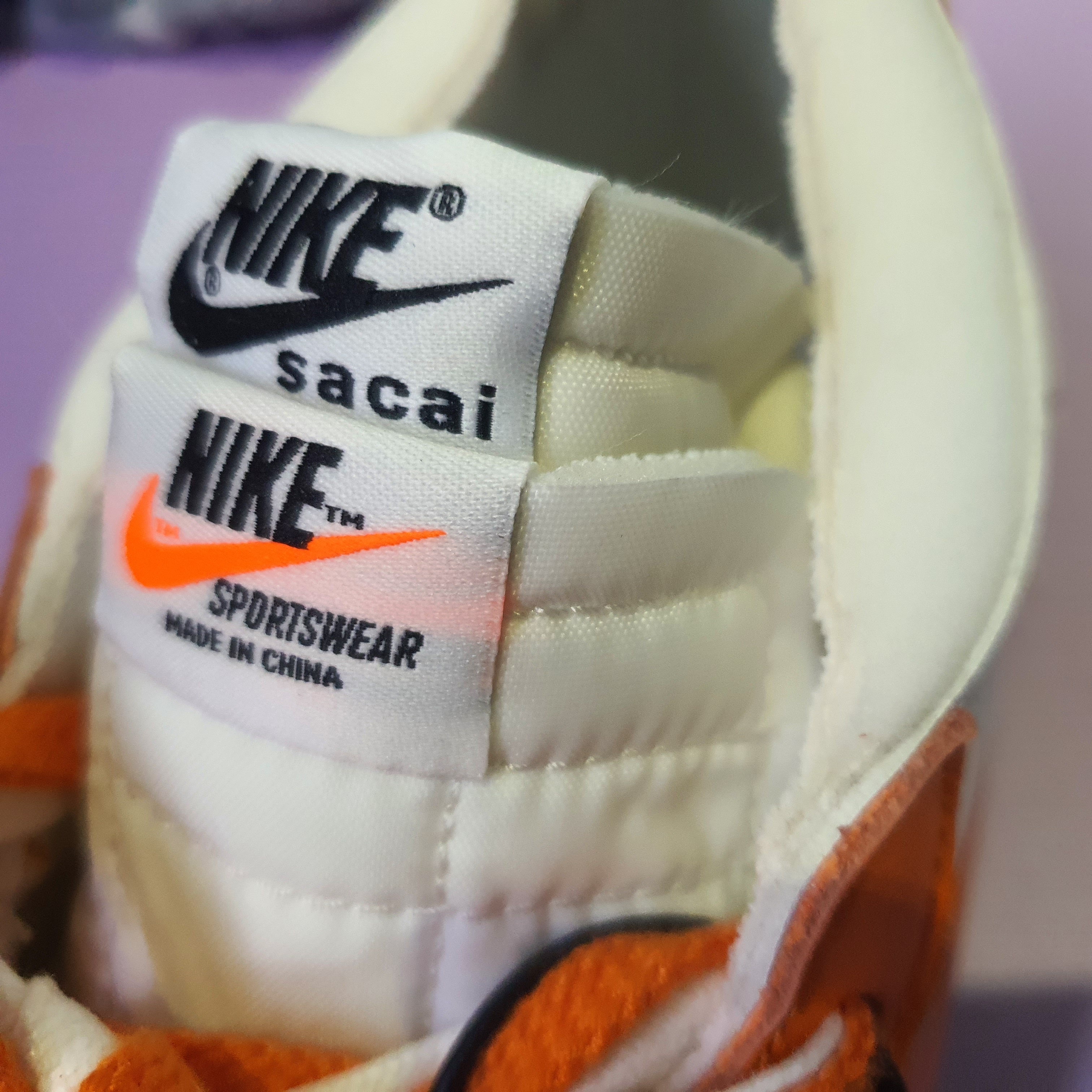 Nike x Sacai Blazer Low Magma Orange 착용 스타일 - 4