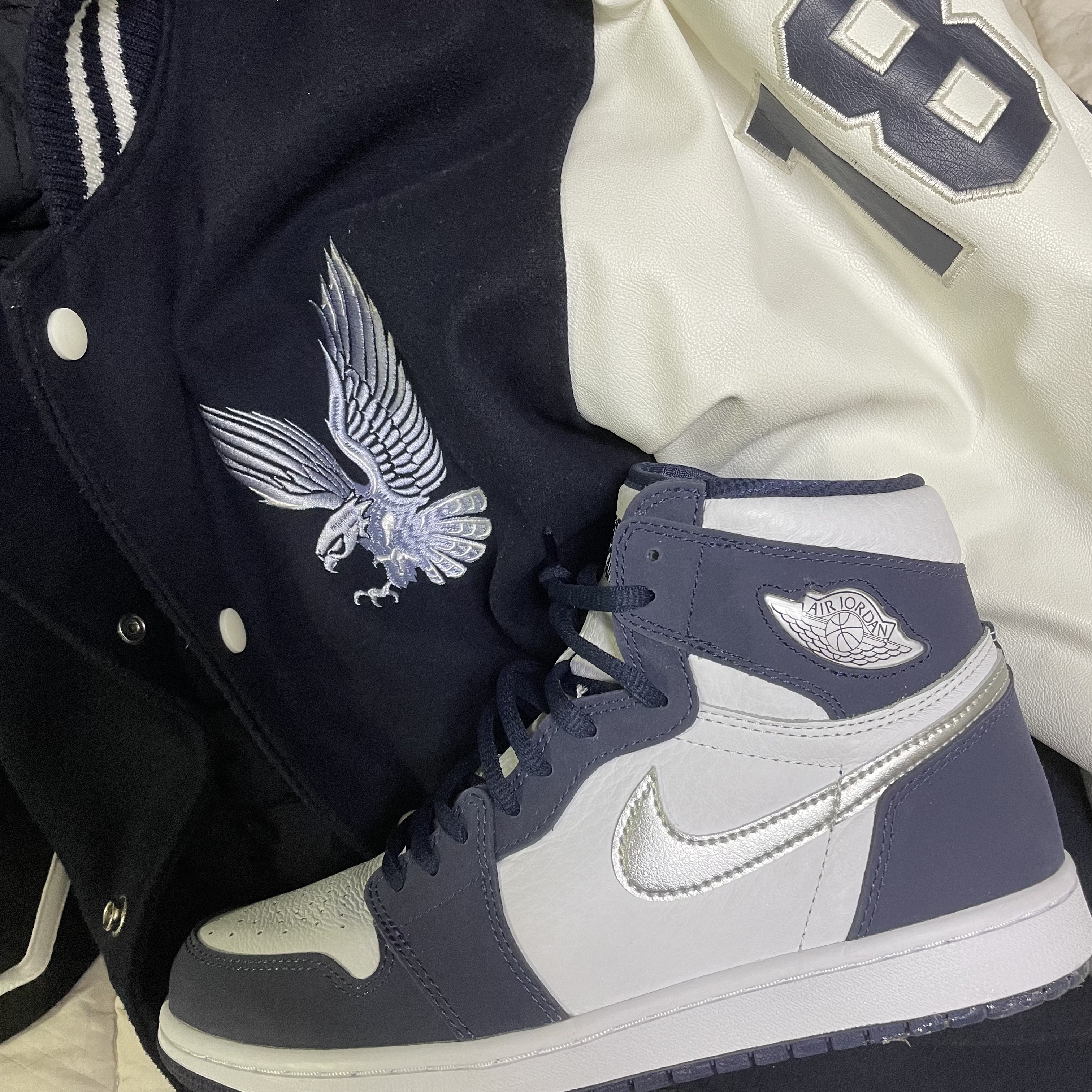 Jordan 1 Retro High OG CO.JP Midnight Navy 착용 스타일