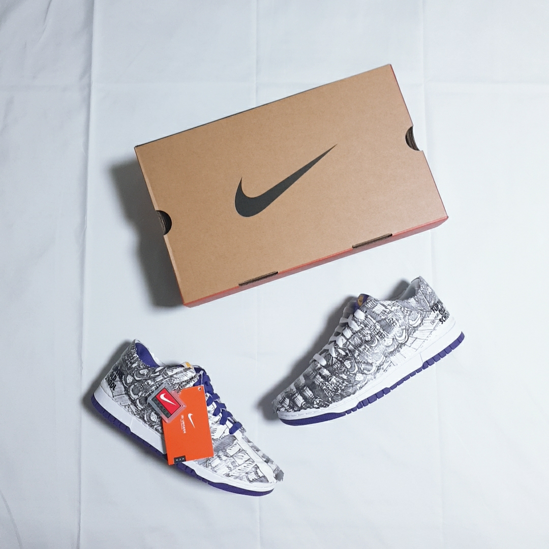 (W) Nike Dunk Low SE Flip 착용 스타일 - 4