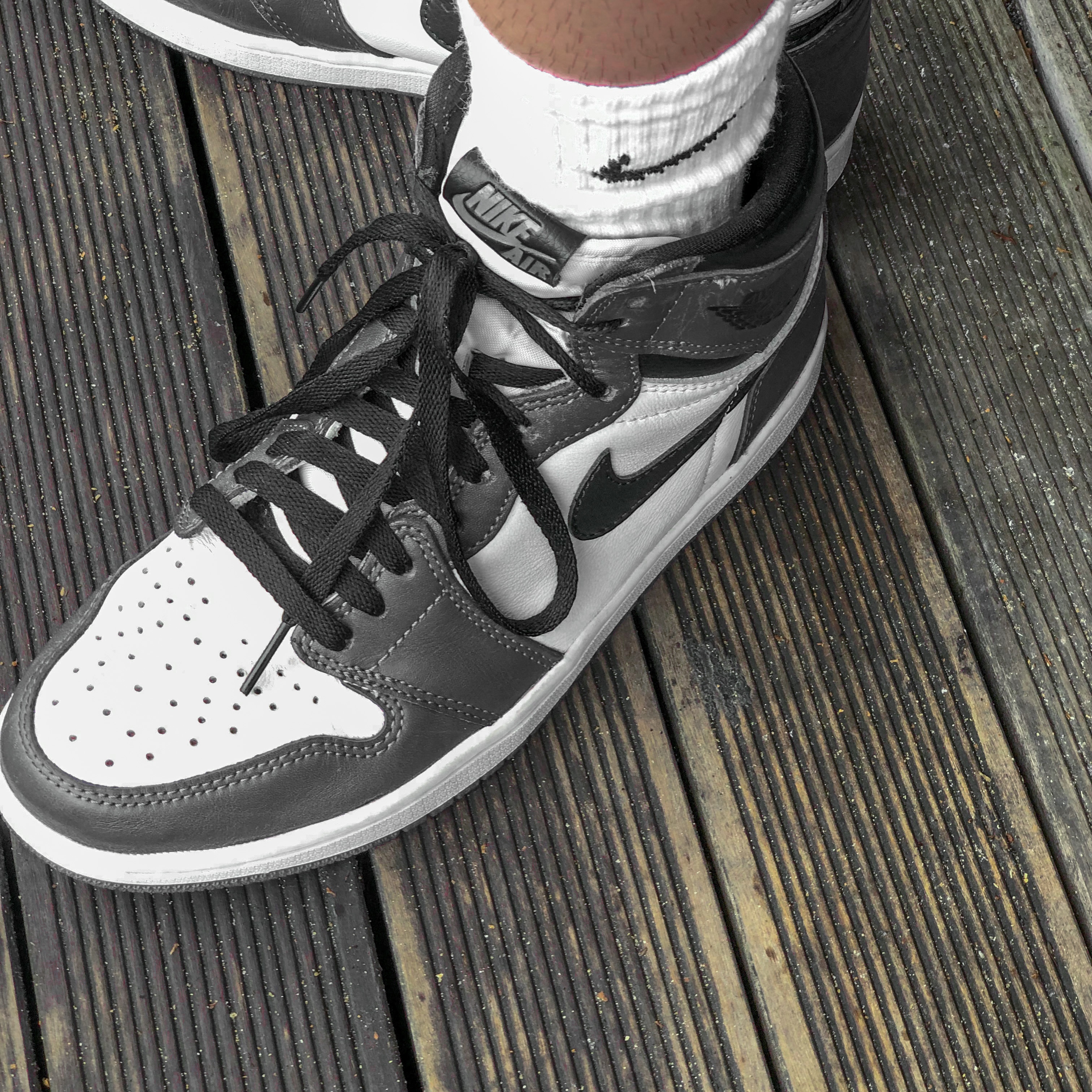 Jordan 1 Retro High OG Black Mocha, Jordan 1 Retro High OG Court Purple 2020 착용 스타일 - 5