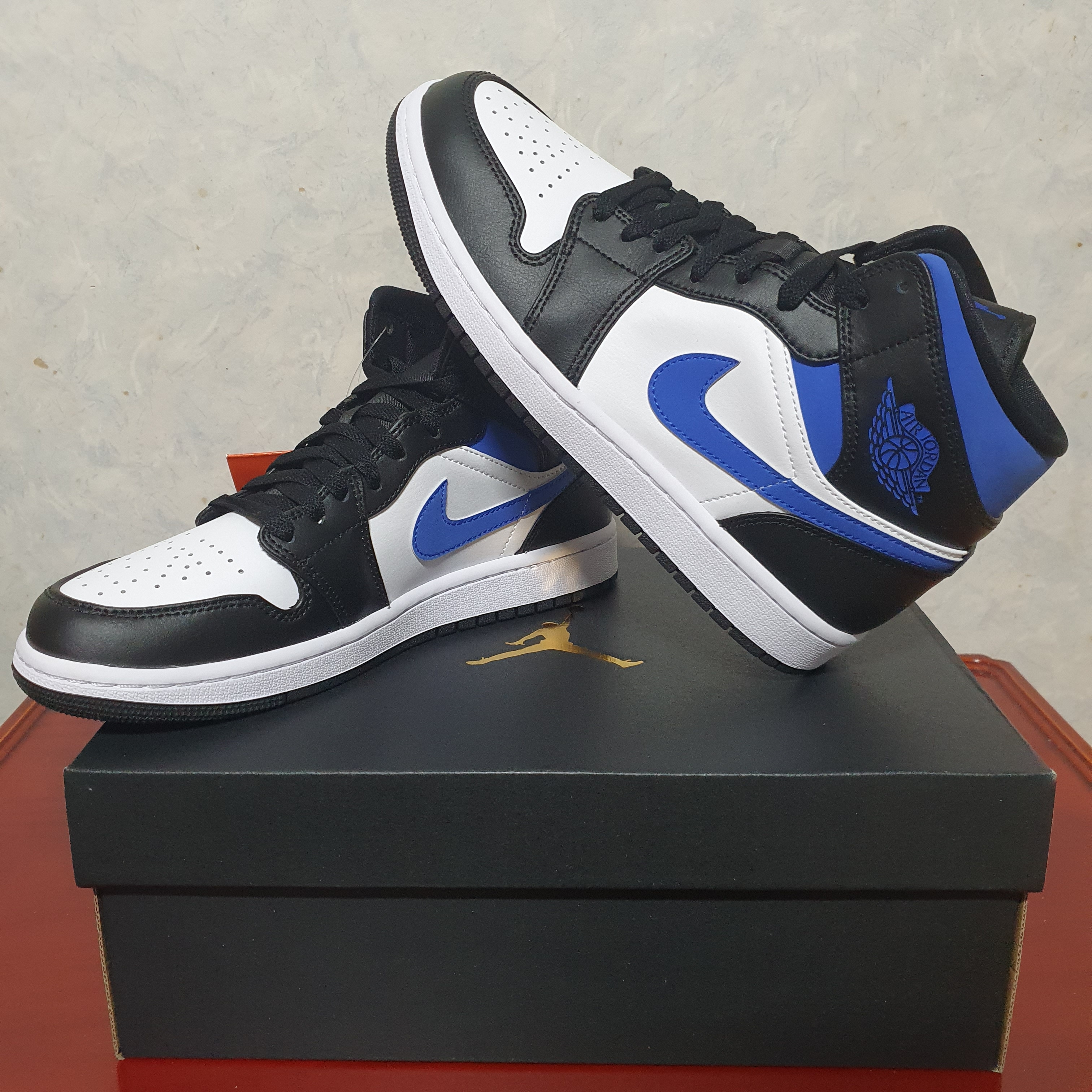 Jordan 1 Mid Racer Blue 착용 스타일 - 2