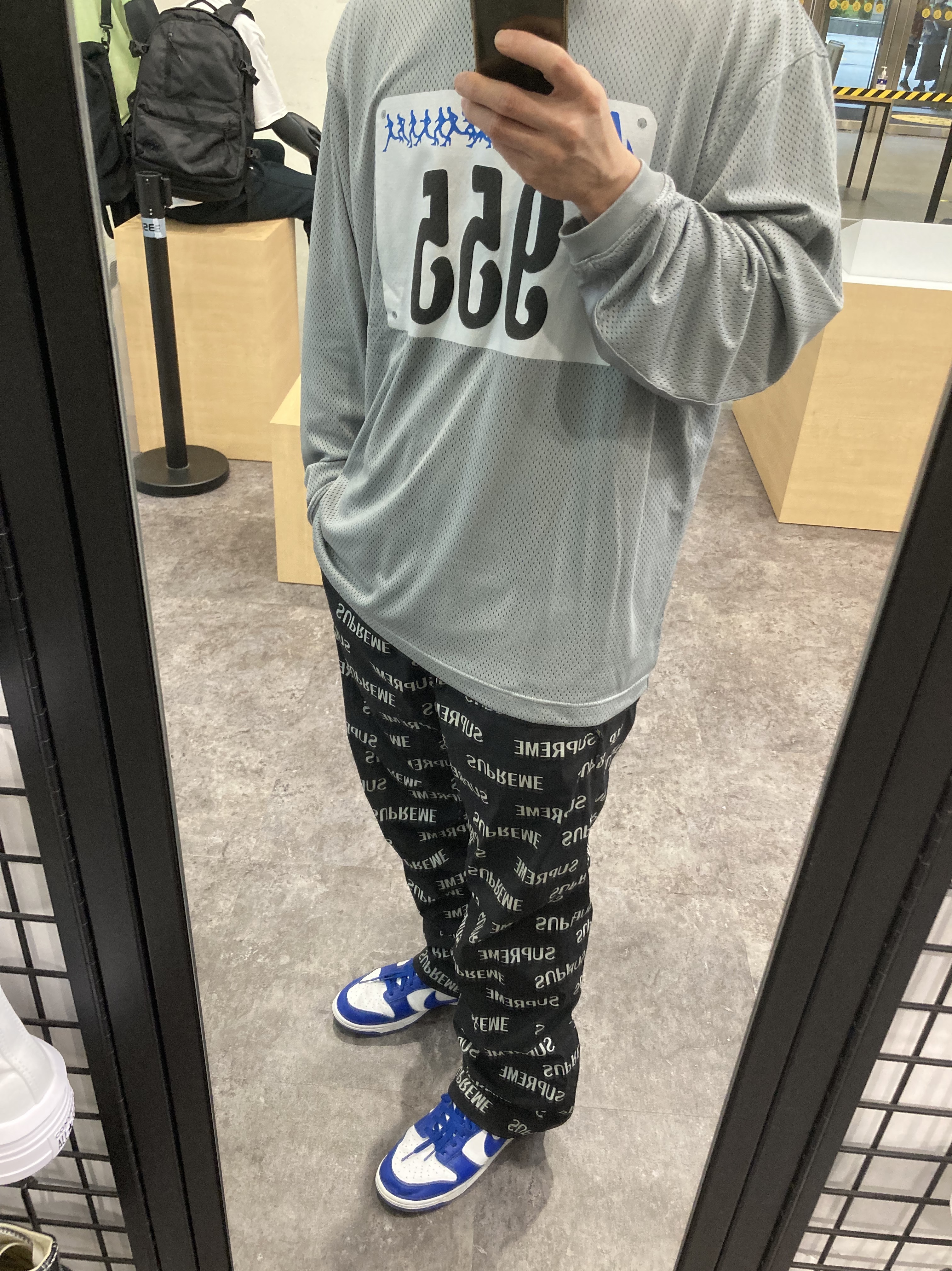 Nike Dunk Low SP Kentucky 2020, Nike x Cactus Plant Flea Market L/S Jersey Grey - US/EU 착용 스타일