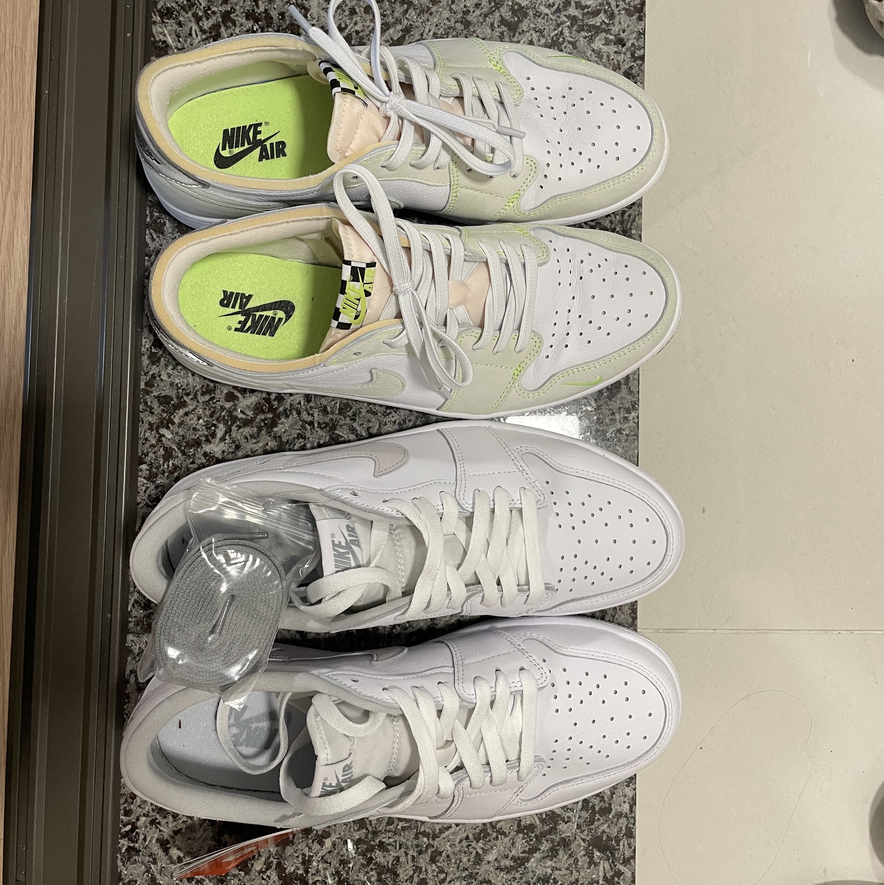 Jordan 1 Low OG Ghost Green, Jordan 1 Low OG Neutral Grey 착용 스타일
