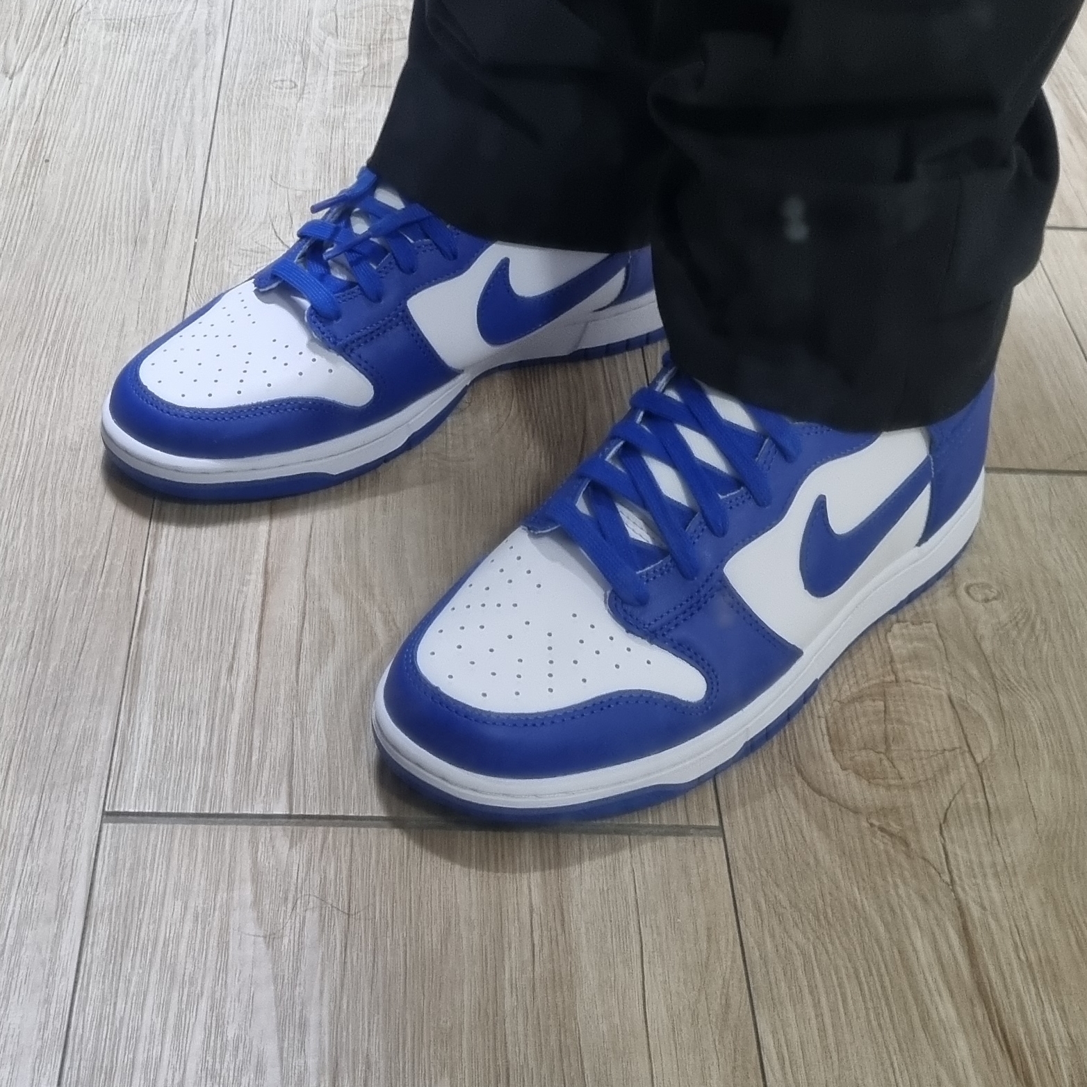 Nike Dunk High Retro Game Royal 착용 스타일 - 1