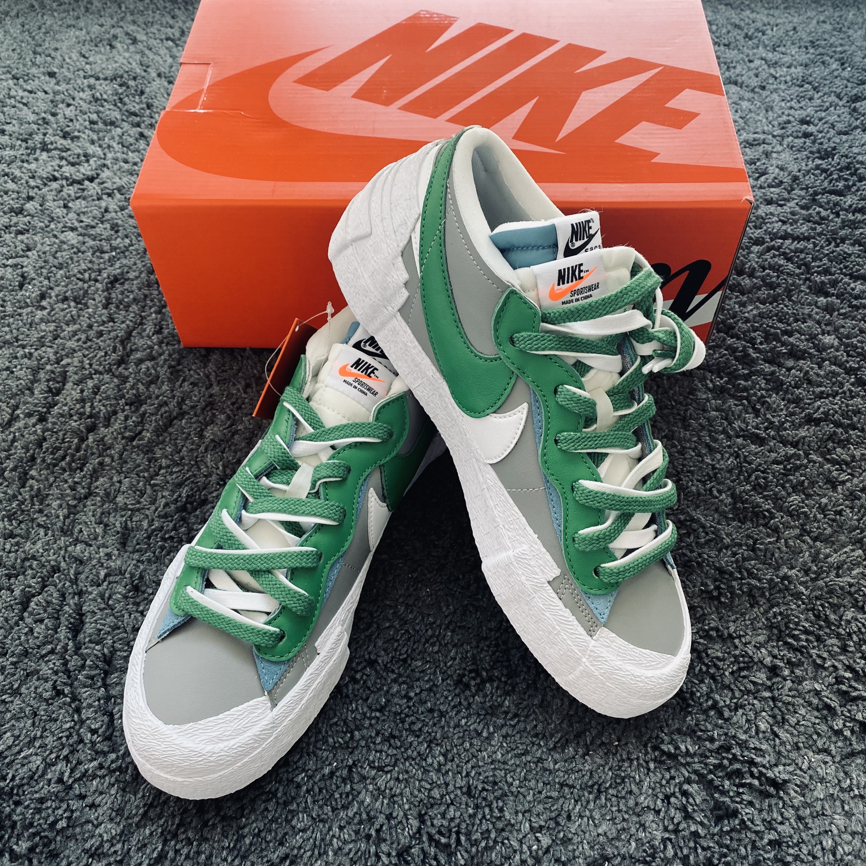 Nike x Sacai Blazer Low Classic Green 착용 스타일