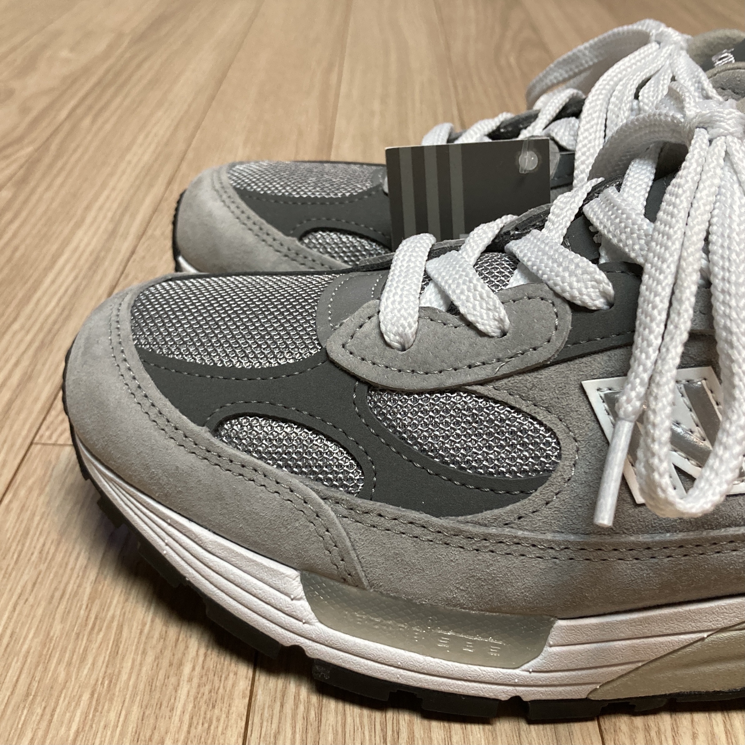 New Balance 992 Made in USA Grey - D Standard 착용 스타일 - 2