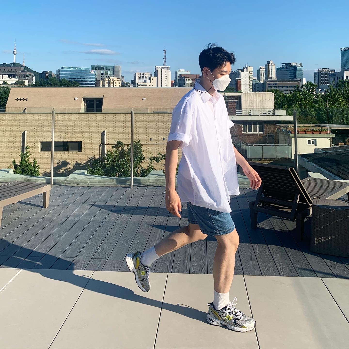 New Balance 530 Silver 착용 스타일 - 2